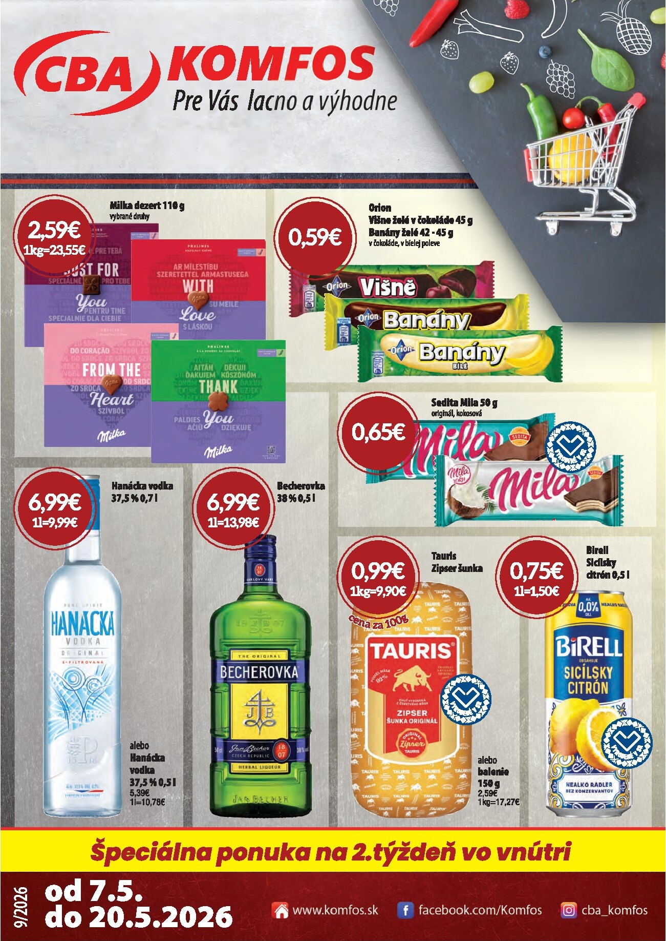 cba - Nový leták CBA - Komfos od štvrtka, 07.05.2026 do stredy, 20.05.2026 - page: 1