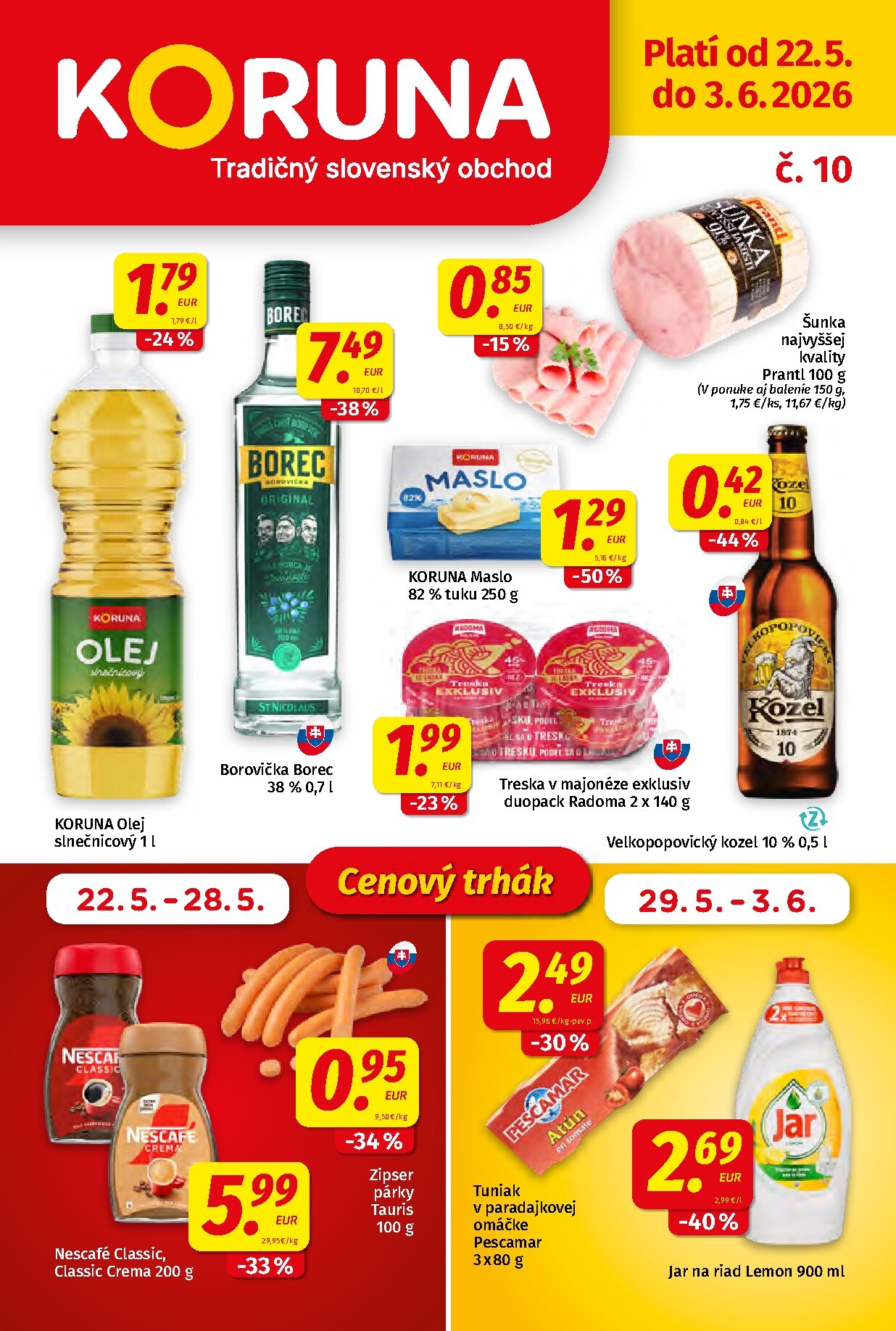 koruna - Nový Koruna leták od piatku, 22.05.2026 do stredy, 03.06.2026
