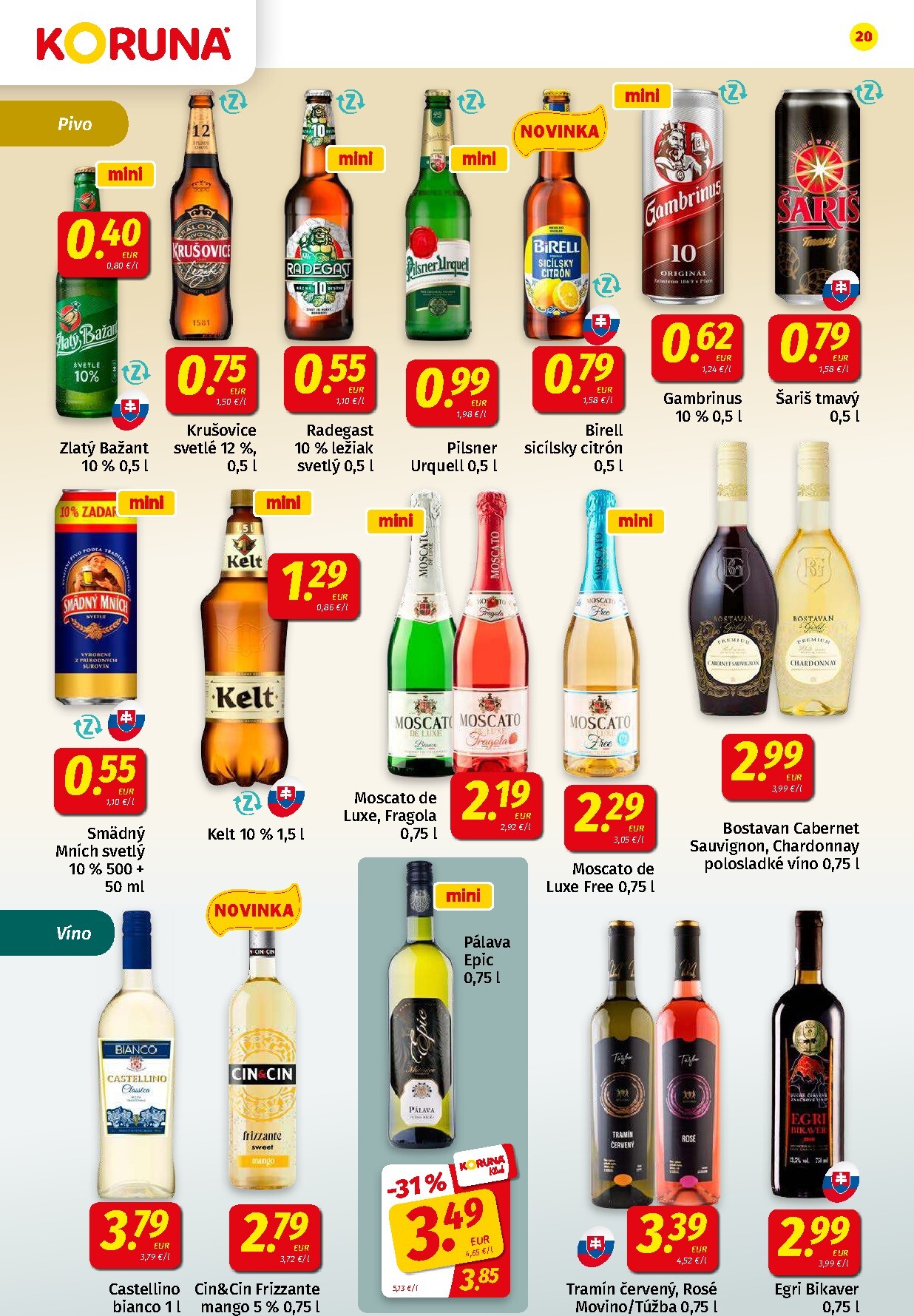 koruna - Nový Koruna leták od piatku, 28.08.2026 do stredy, 09.09.2026 - page: 20