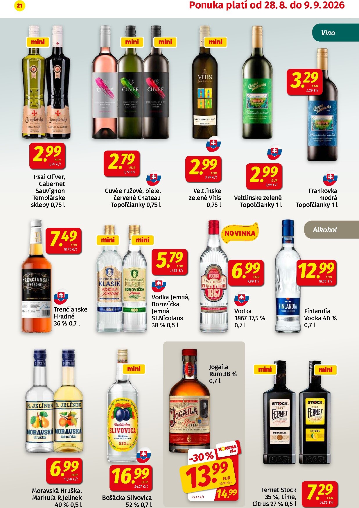 koruna - Nový Koruna leták od piatku, 28.08.2026 do stredy, 09.09.2026 - page: 21