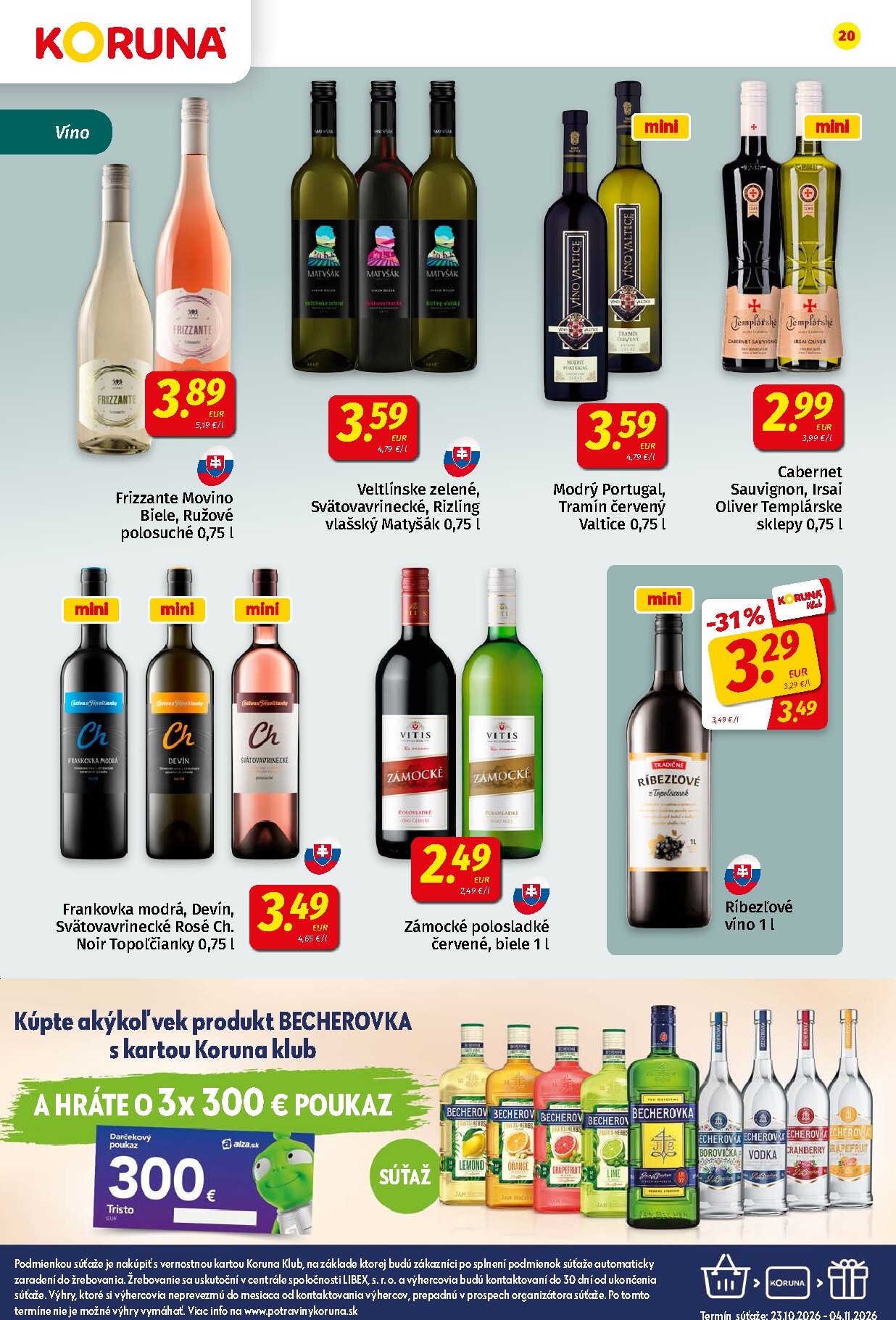 koruna - Nový Koruna leták od piatku, 23.10.2026 do stredy, 04.11.2026 - page: 20