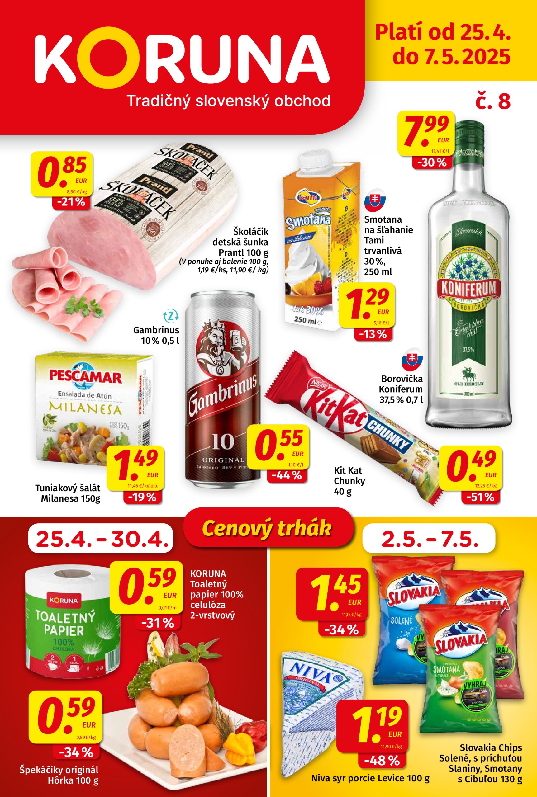 koruna - Koruna leták platný od 25.04. - 07.05.
