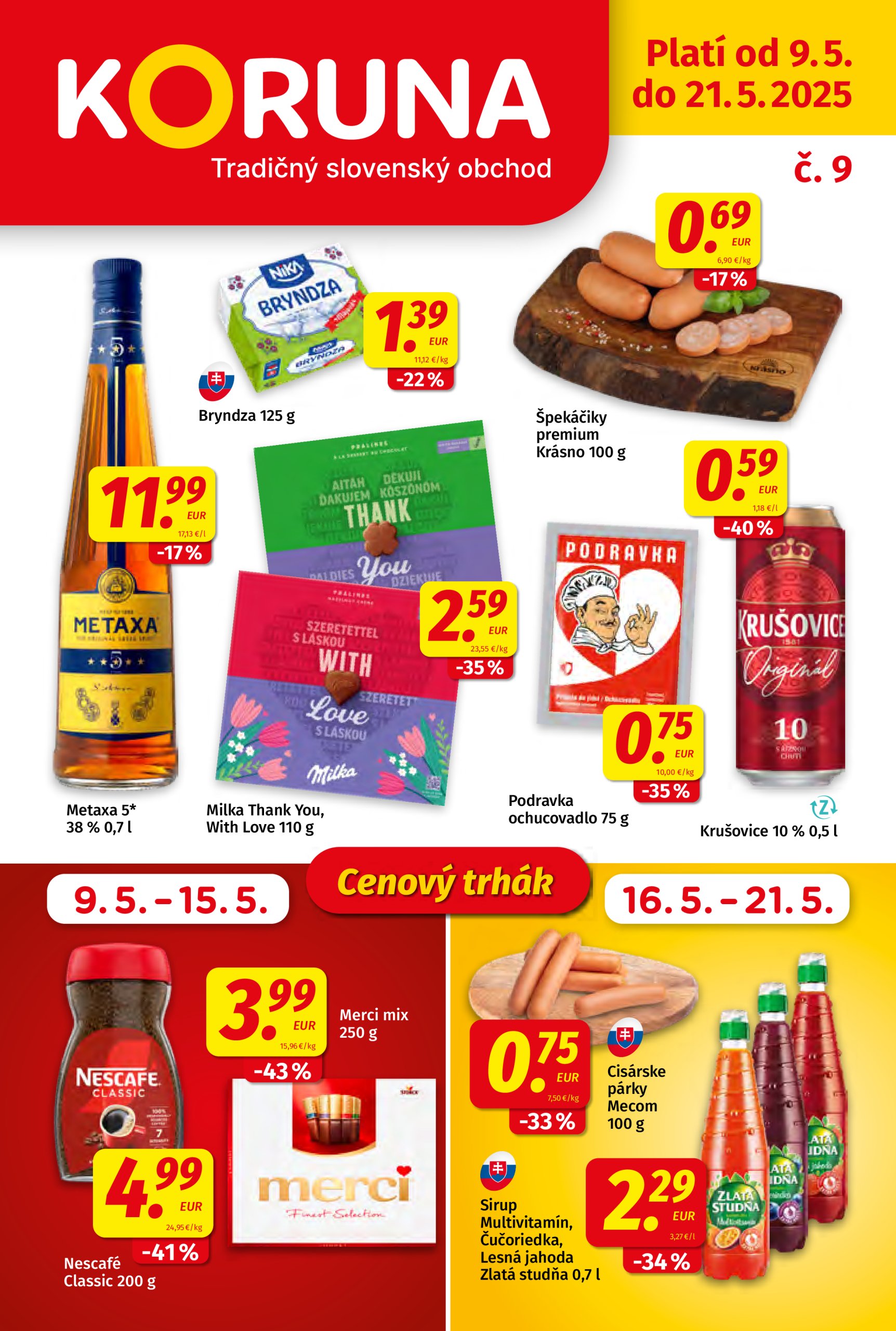 koruna - Koruna leták platný od 09.05. - 21.05.