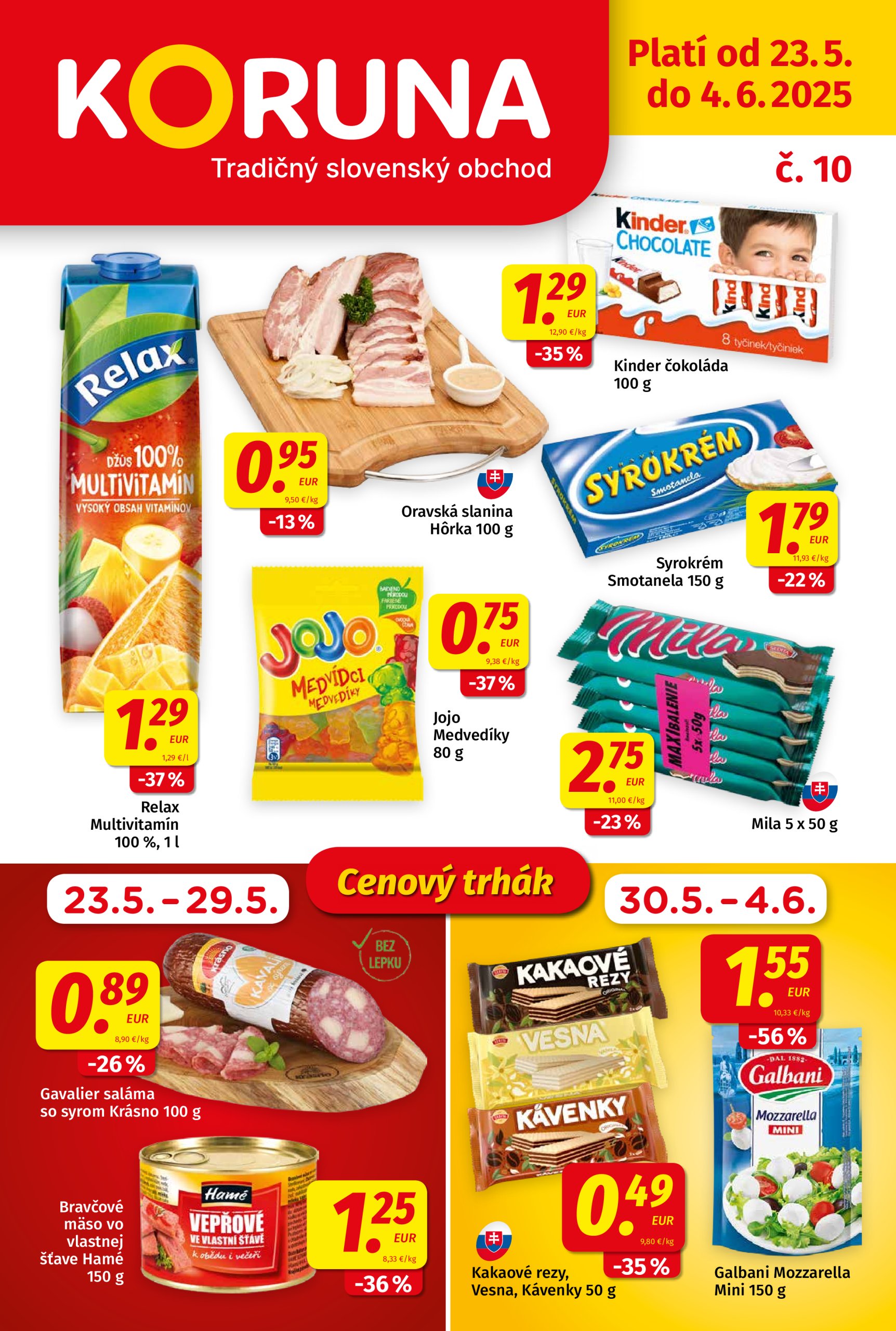 koruna - Koruna leták platný od 23.05. - 04.06. - page: 1