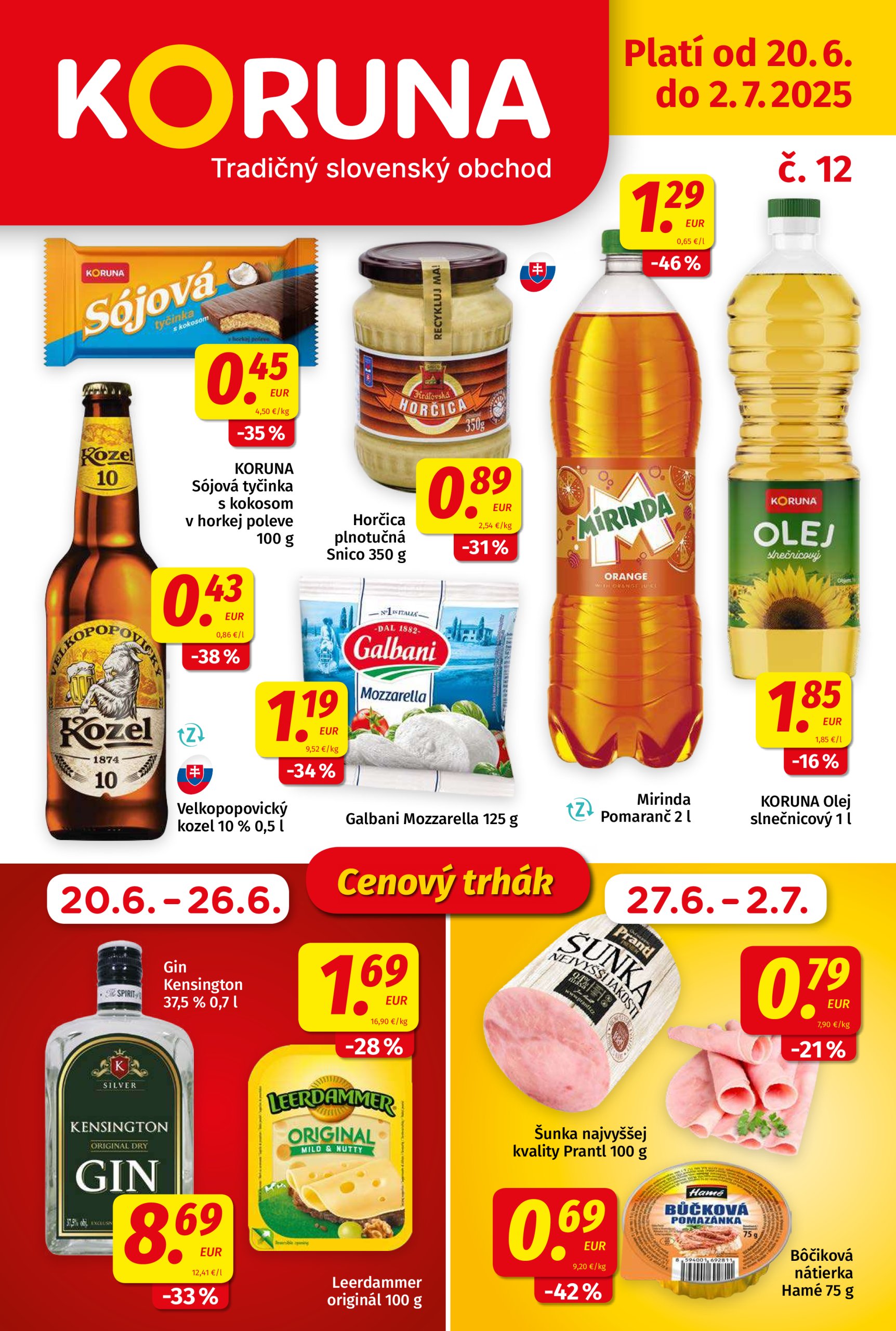 koruna - Leták Koruna platný od 20.06. do 02.07. - page: 1
