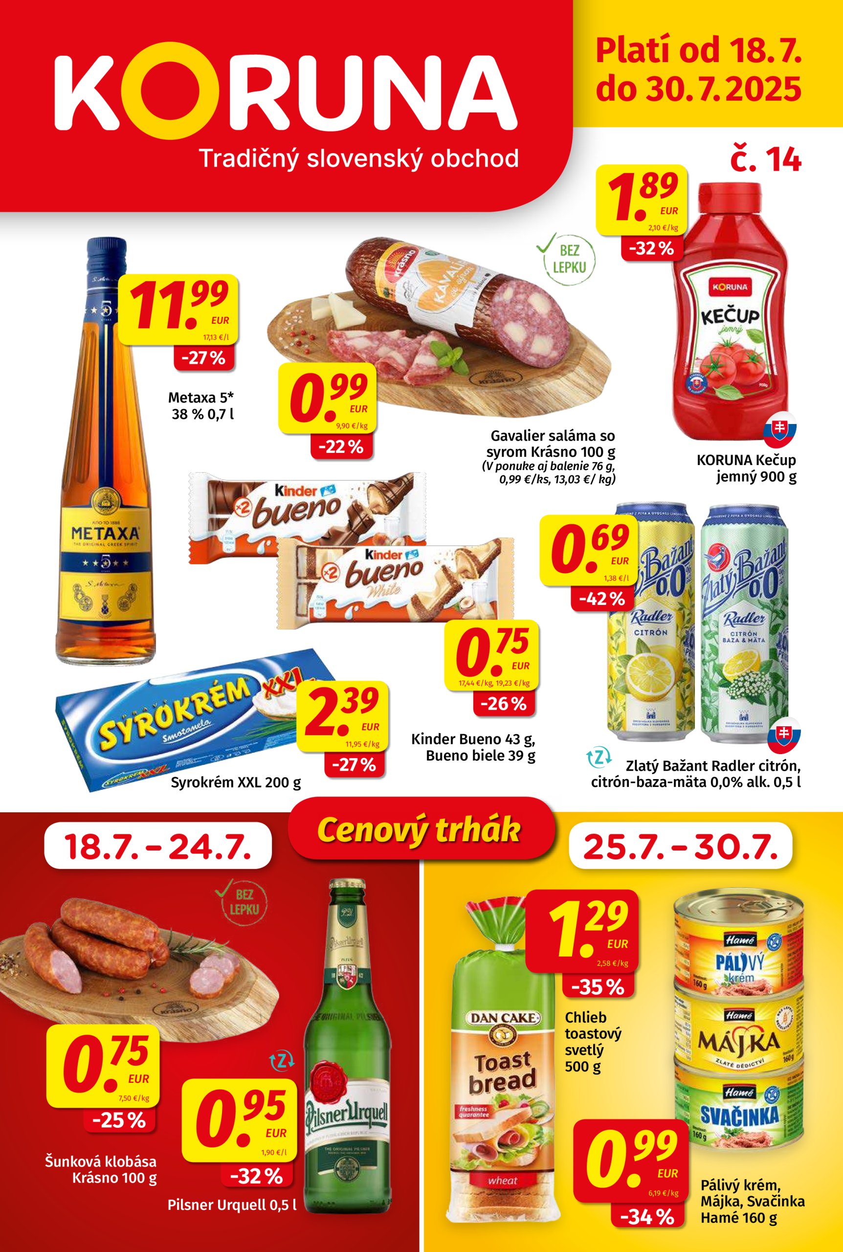 koruna - Leták Koruna platný od 18.07. do 30.07. - page: 1