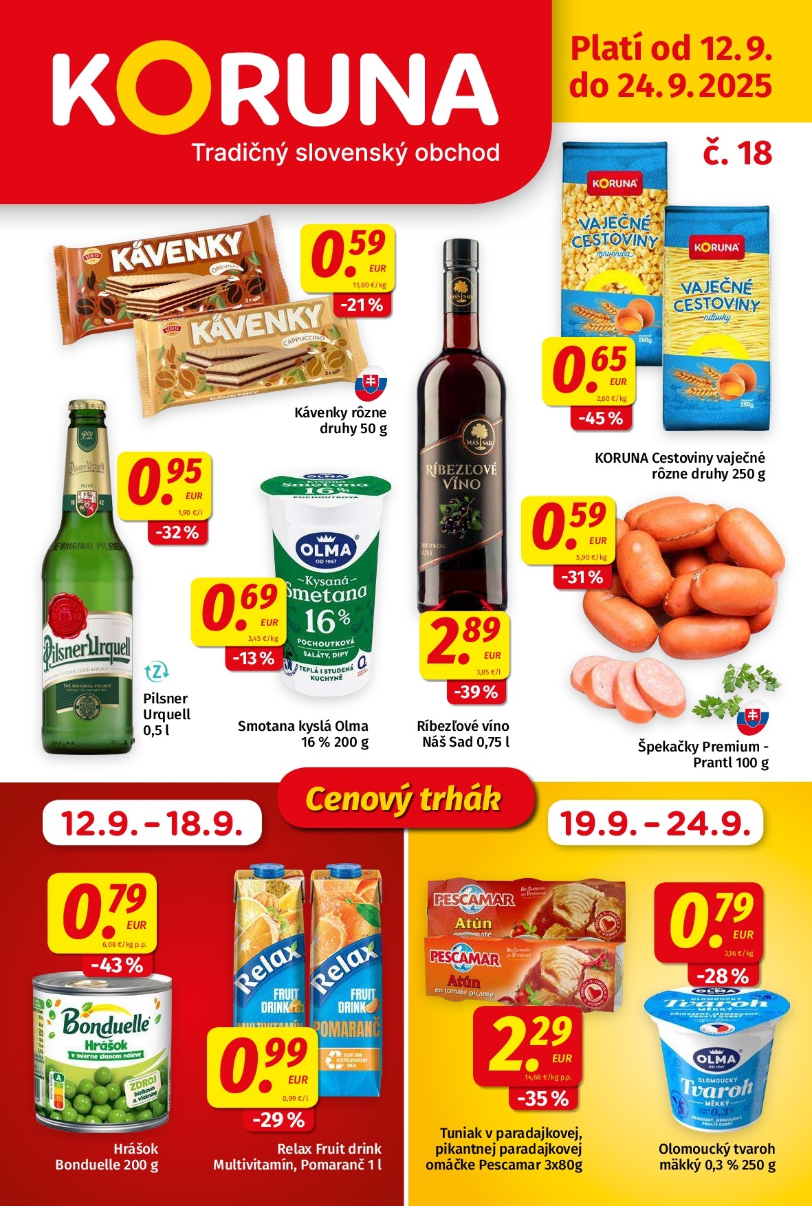 koruna - Leták Koruna platný od 12.09. do 24.09.