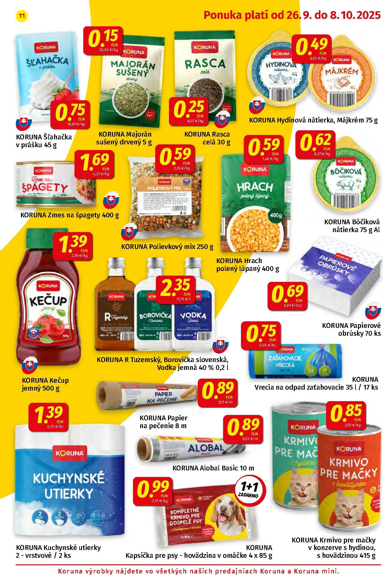 koruna - Leták Koruna platný od 26.09. do 08.10. - page: 11