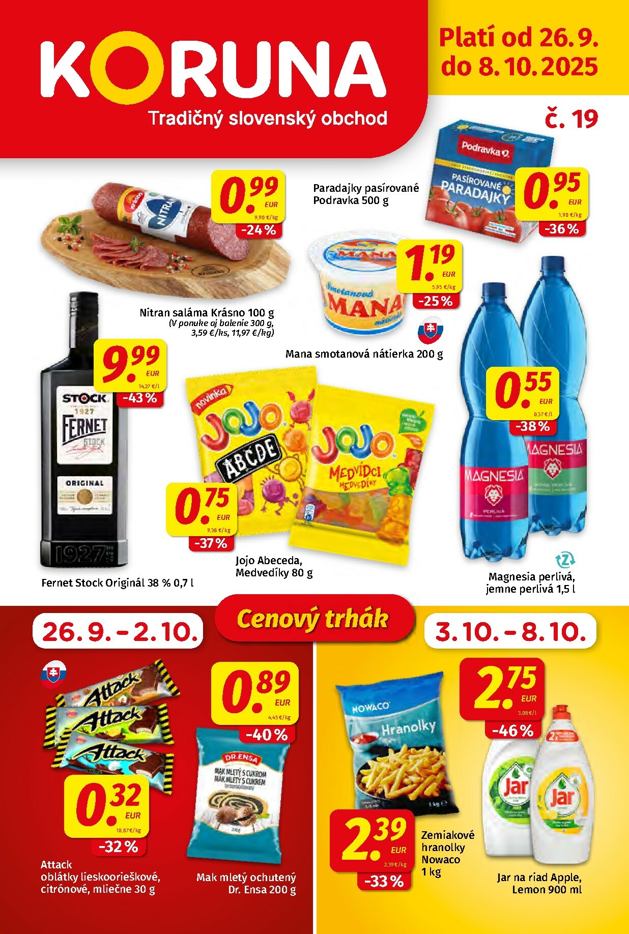 koruna - Leták Koruna platný od 26.09. do 08.10.