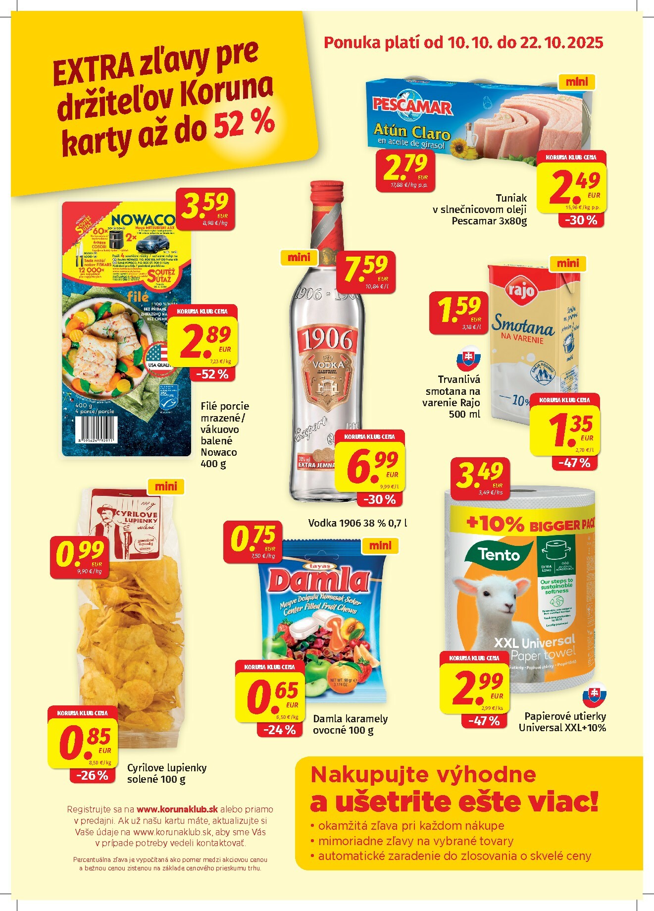 koruna - Leták Koruna - Klub Plagát platný od 10.10. do 22.10. - page: 1