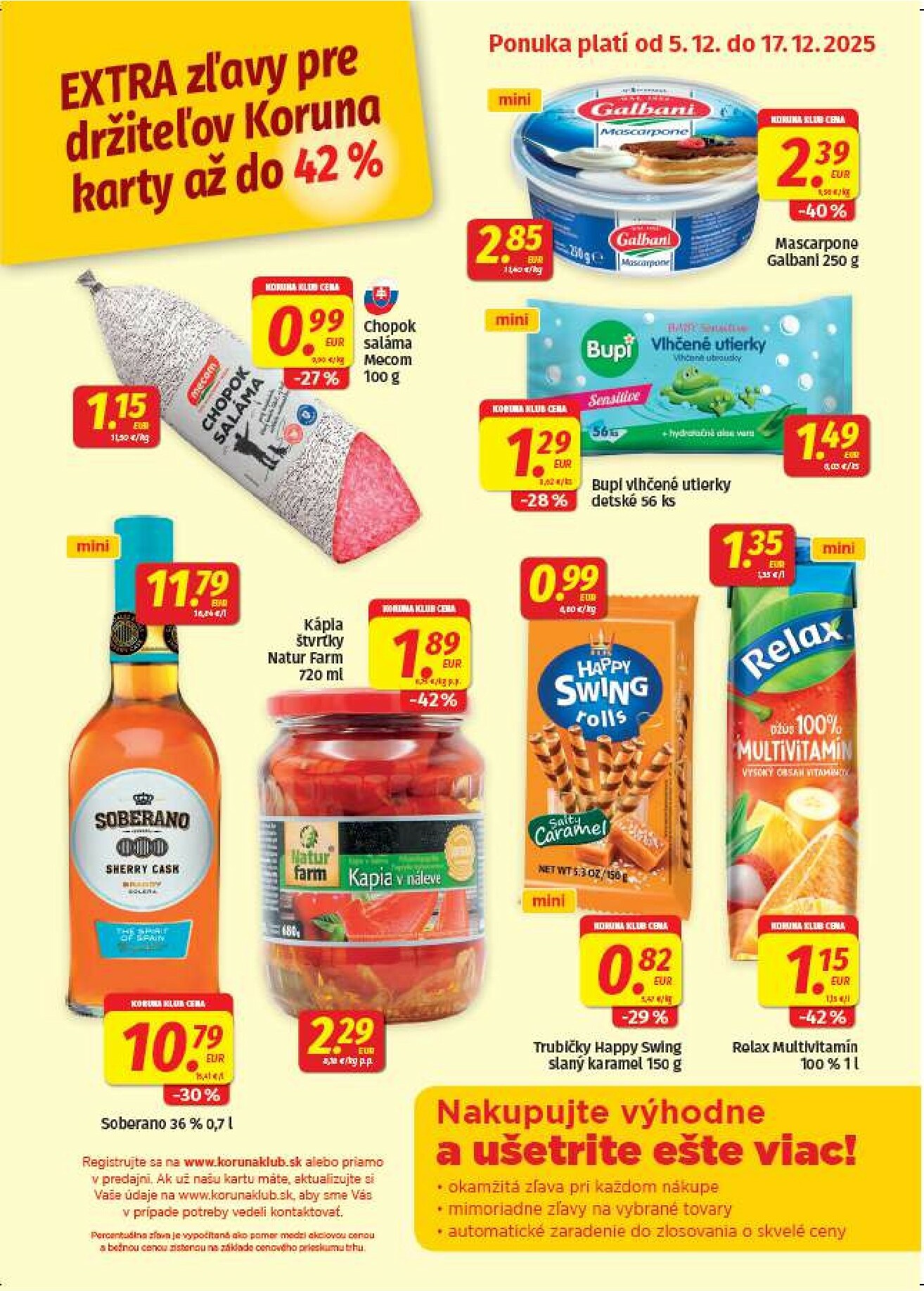 koruna - Leták Koruna - Klub Plagát platný od 05.12. do 17.12.