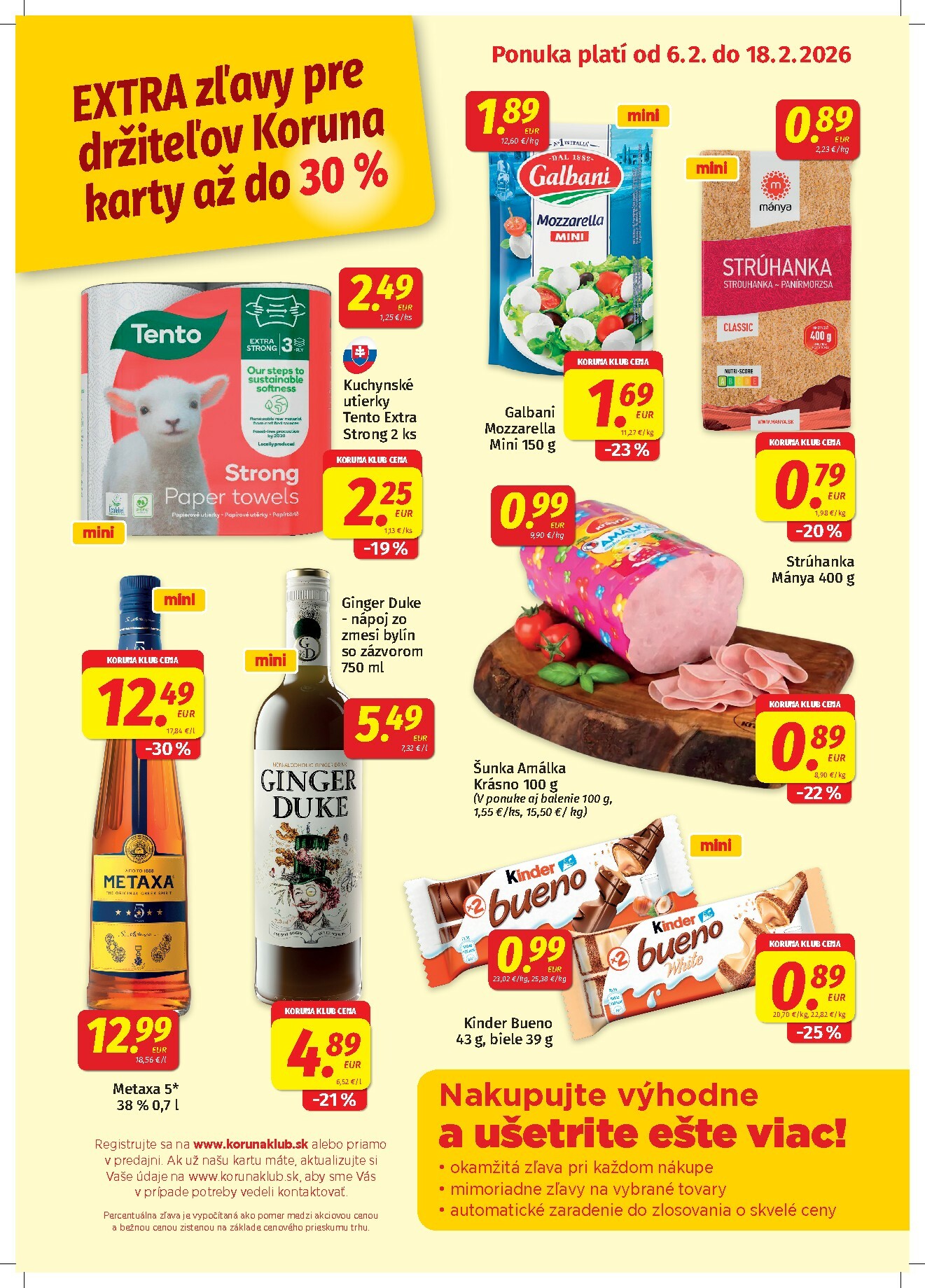 koruna - Leták Koruna - Klub platný od 06.02.2026 do 18.02.2026 - page: 1