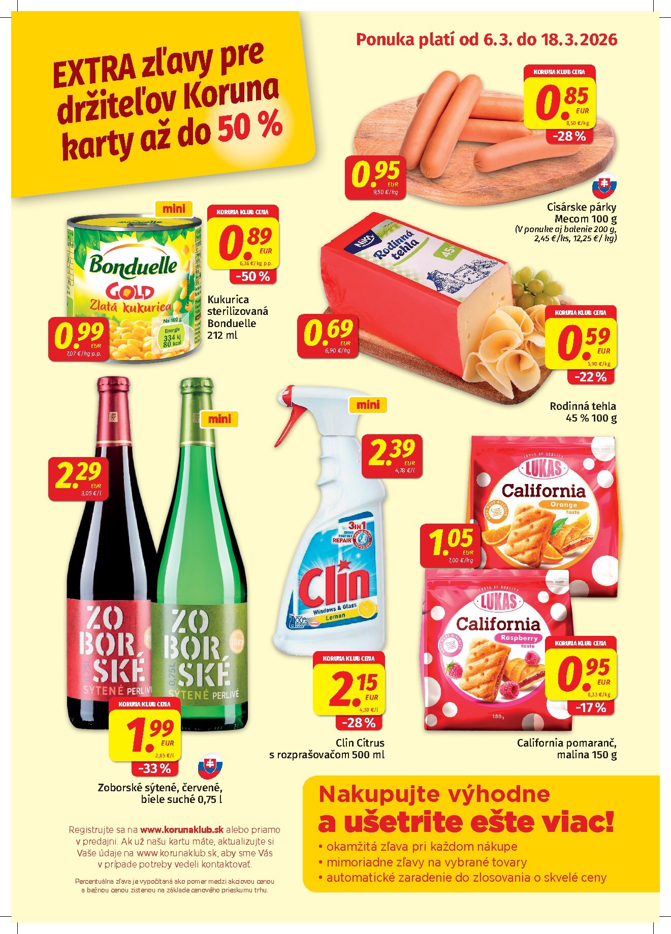 koruna - Leták Koruna - Klub platný od 06.03.2026 do 18.03.2026 - page: 1
