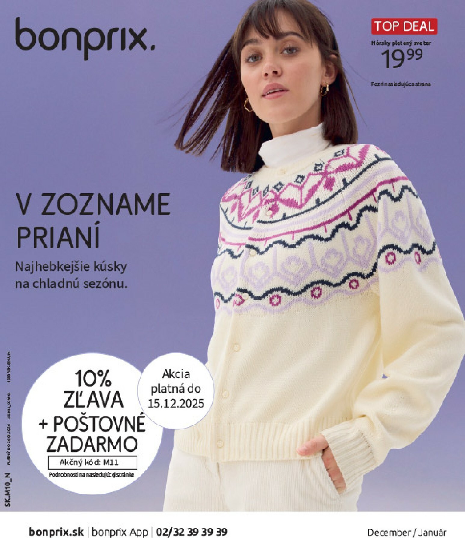bonprix - Leták Bonprix - V zozname prianí platný od 16.12. do 26.01.