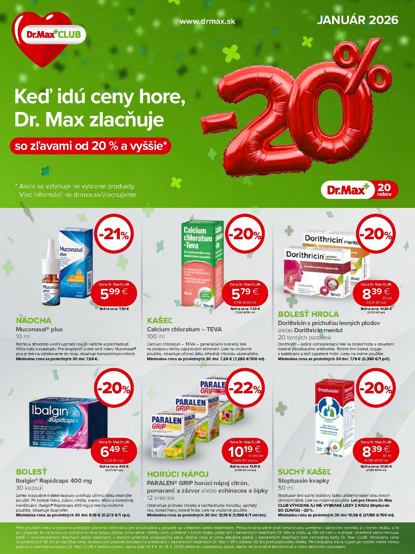 dr-max - Leták Dr. Max platný od 02.01. do 31.01. - page: 1