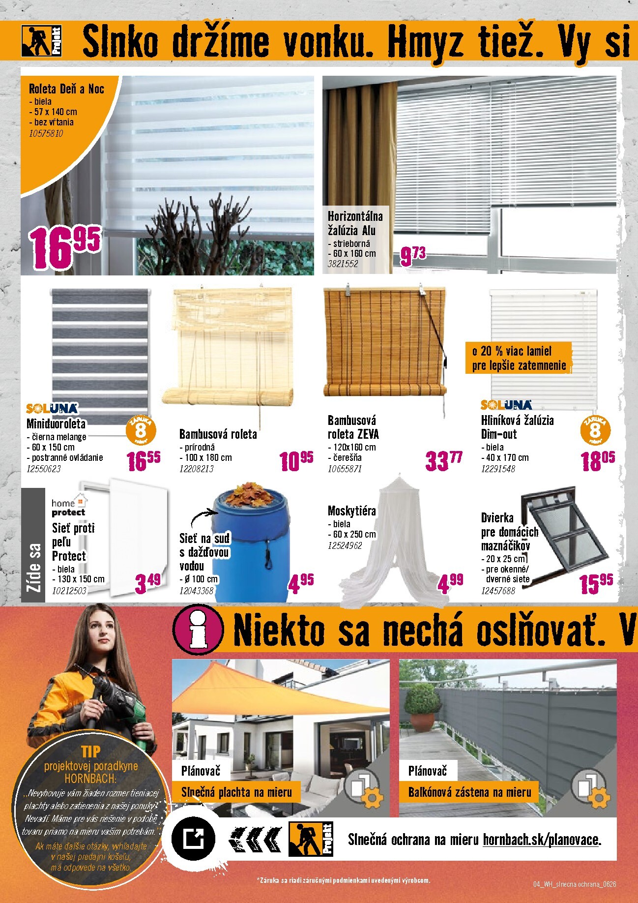 hornbach - Aktuálny HORNBACH - Slnečná ochrana leták od stredy, 17.06.2026 do stredy, 01.07.2026 - page: 4