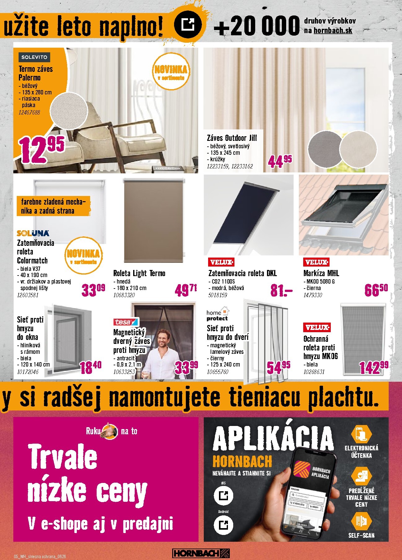 hornbach - Aktuálny HORNBACH - Slnečná ochrana leták od stredy, 17.06.2026 do stredy, 01.07.2026 - page: 5