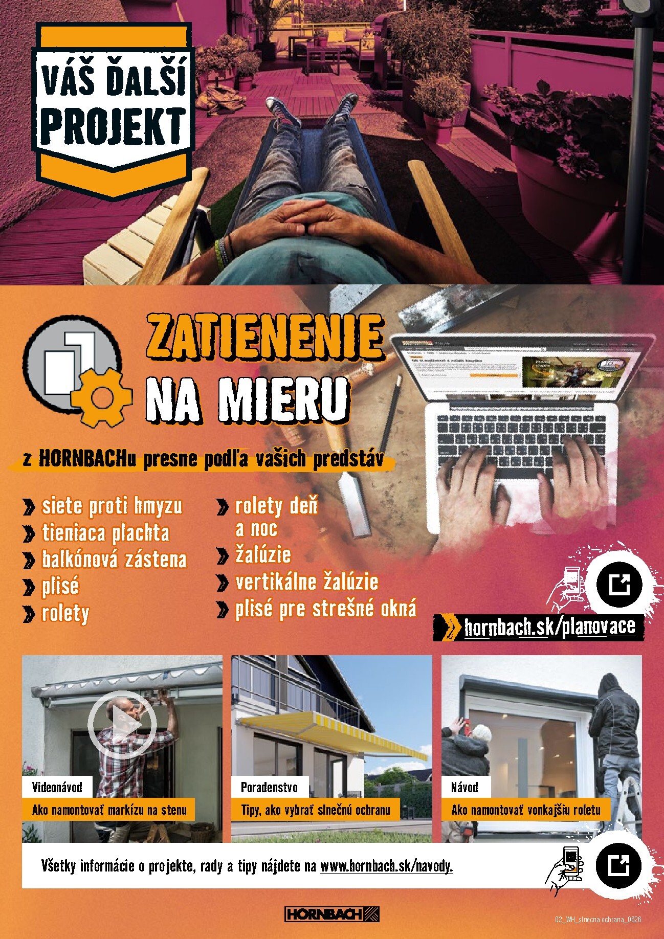 hornbach - Aktuálny HORNBACH - Slnečná ochrana leták od stredy, 17.06.2026 do stredy, 01.07.2026 - page: 2
