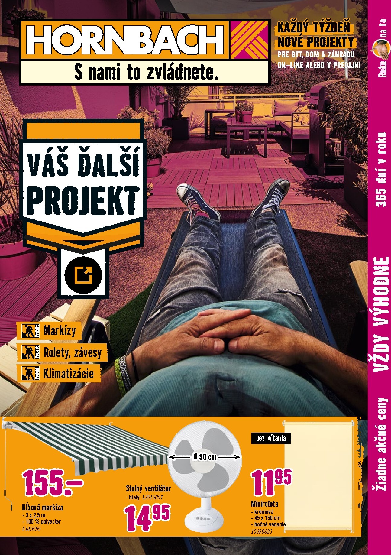 hornbach - Aktuálny HORNBACH - Slnečná ochrana leták od stredy, 17.06.2026 do stredy, 01.07.2026 - page: 1