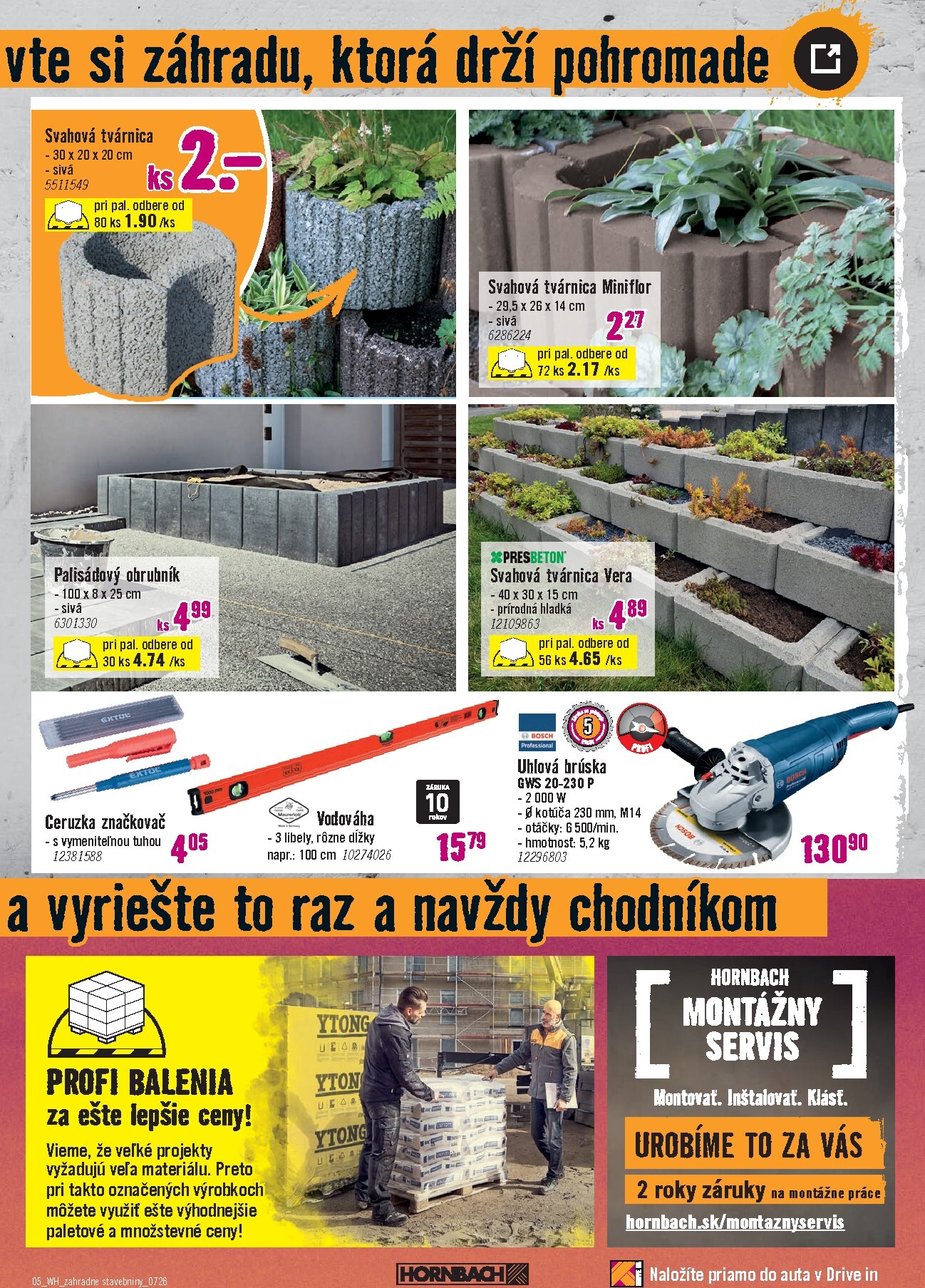 hornbach - Aktuálny HORNBACH - Zahradné stavebniny leták od stredy, 01.07.2026 do piatku, 31.07.2026 - page: 5