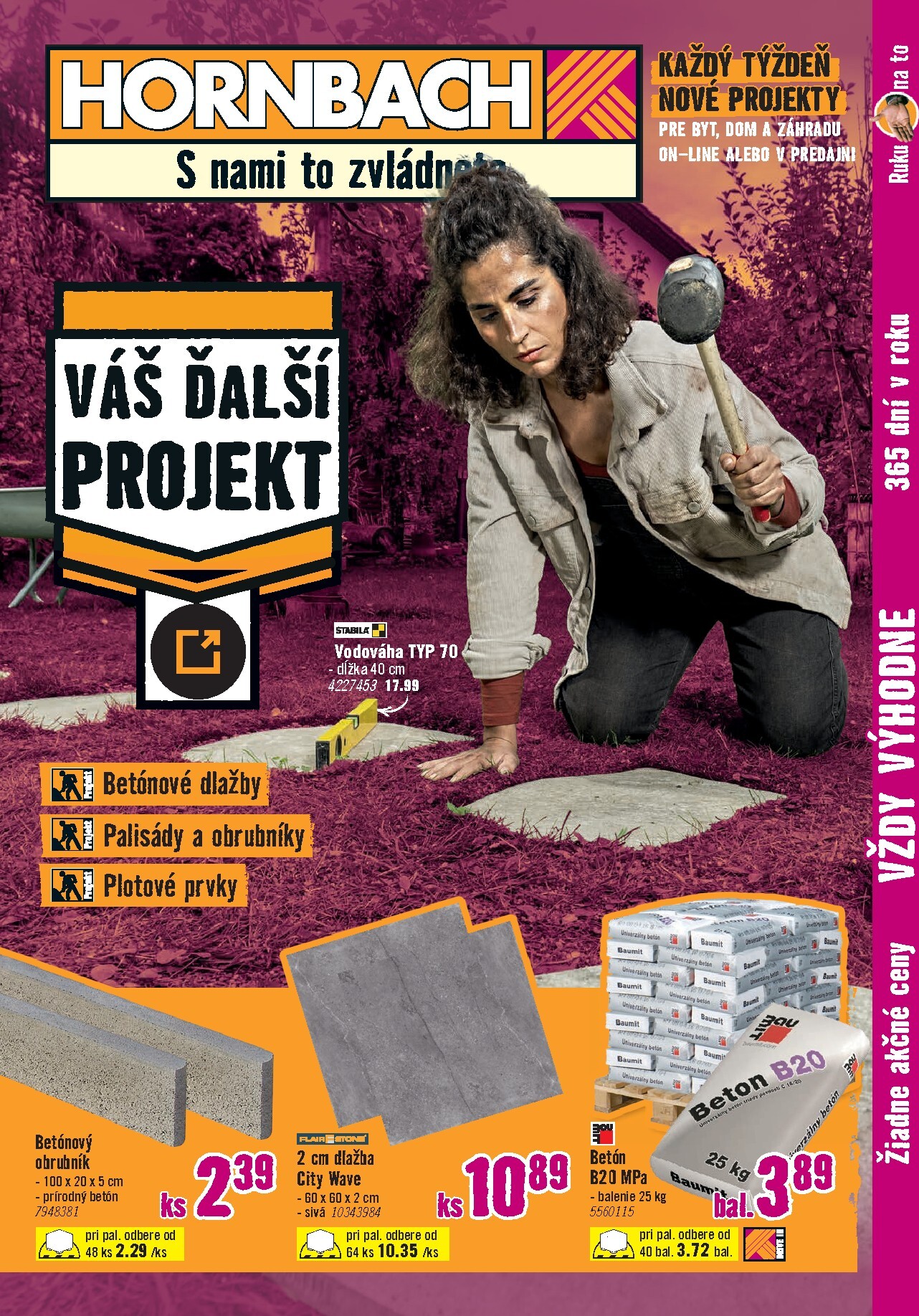 hornbach - Aktuálny HORNBACH - Zahradné stavebniny leták od stredy, 01.07.2026 do piatku, 31.07.2026 - page: 1