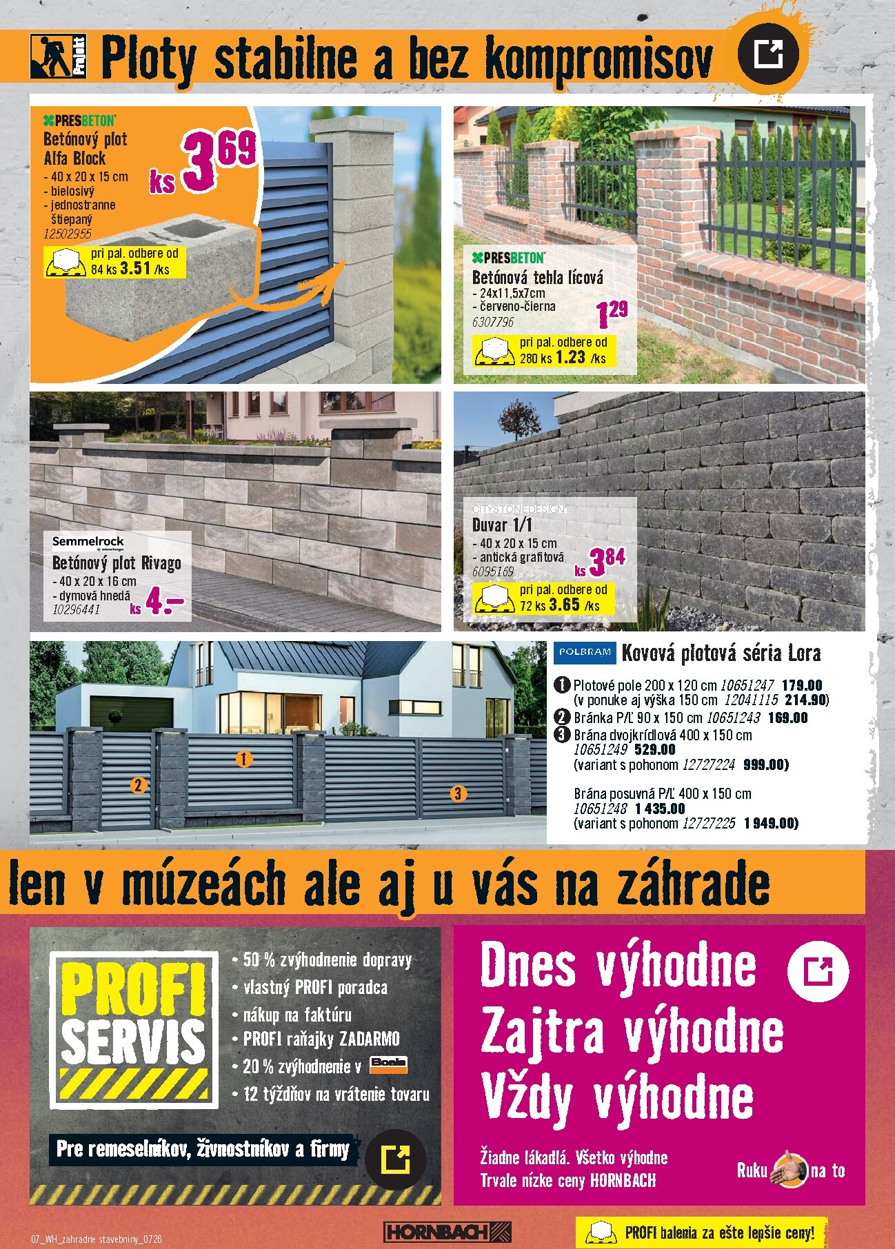 hornbach - Aktuálny HORNBACH - Zahradné stavebniny leták od stredy, 01.07.2026 do piatku, 31.07.2026 - page: 7