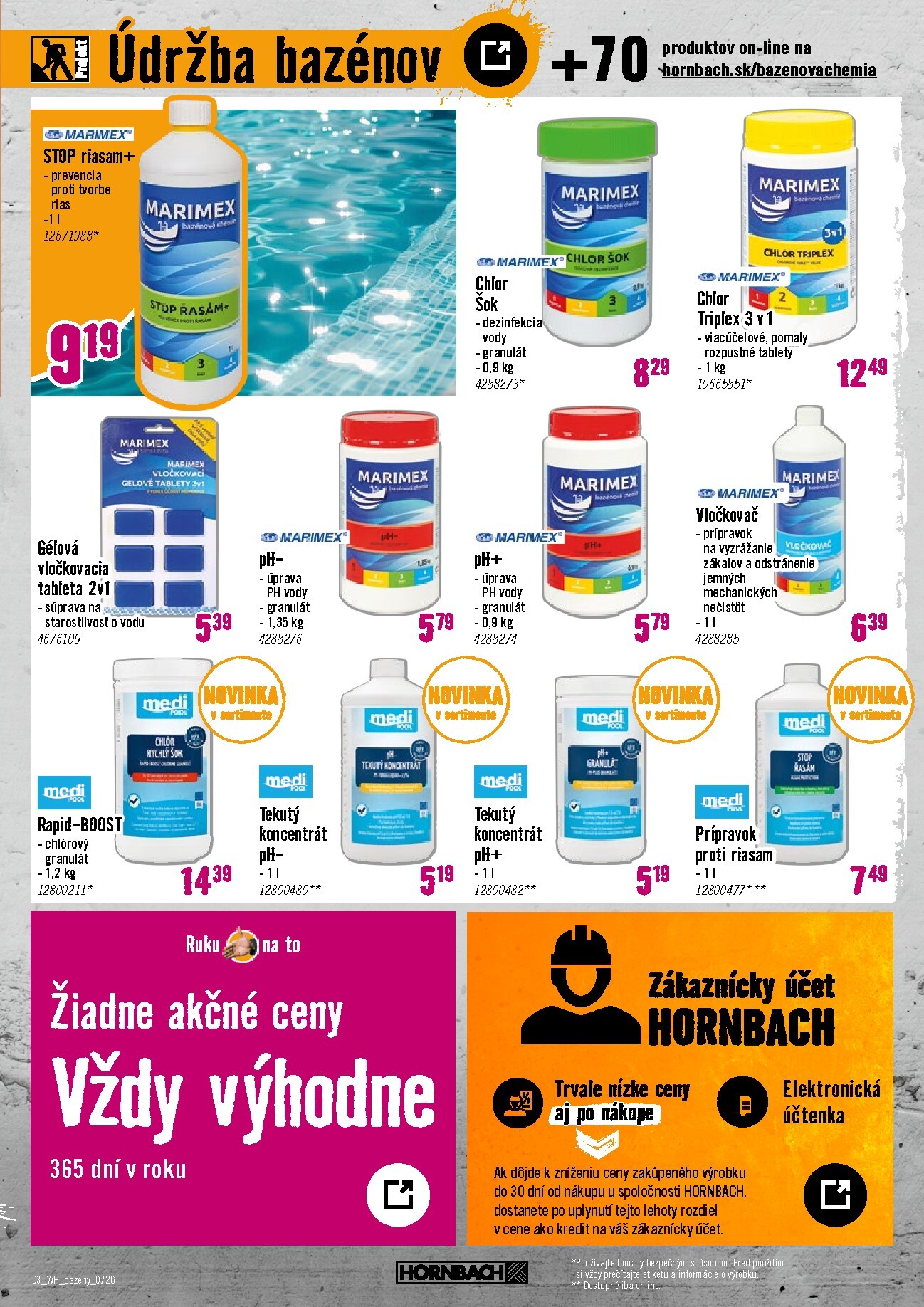 hornbach - Aktuálny HORNBACH - Bazénová chémia leták od stredy, 01.07.2026 do stredy, 15.07.2026 - page: 3