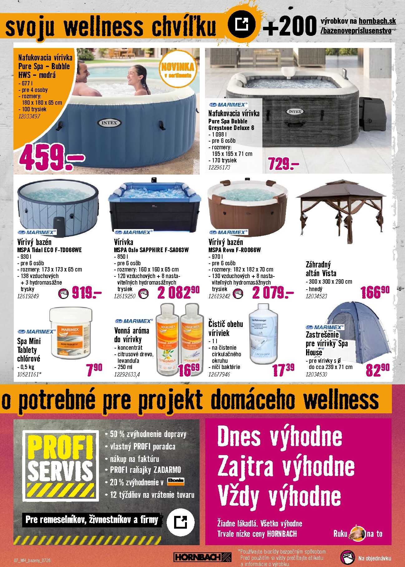 hornbach - Aktuálny HORNBACH - Bazénová chémia leták od stredy, 01.07.2026 do stredy, 15.07.2026 - page: 7