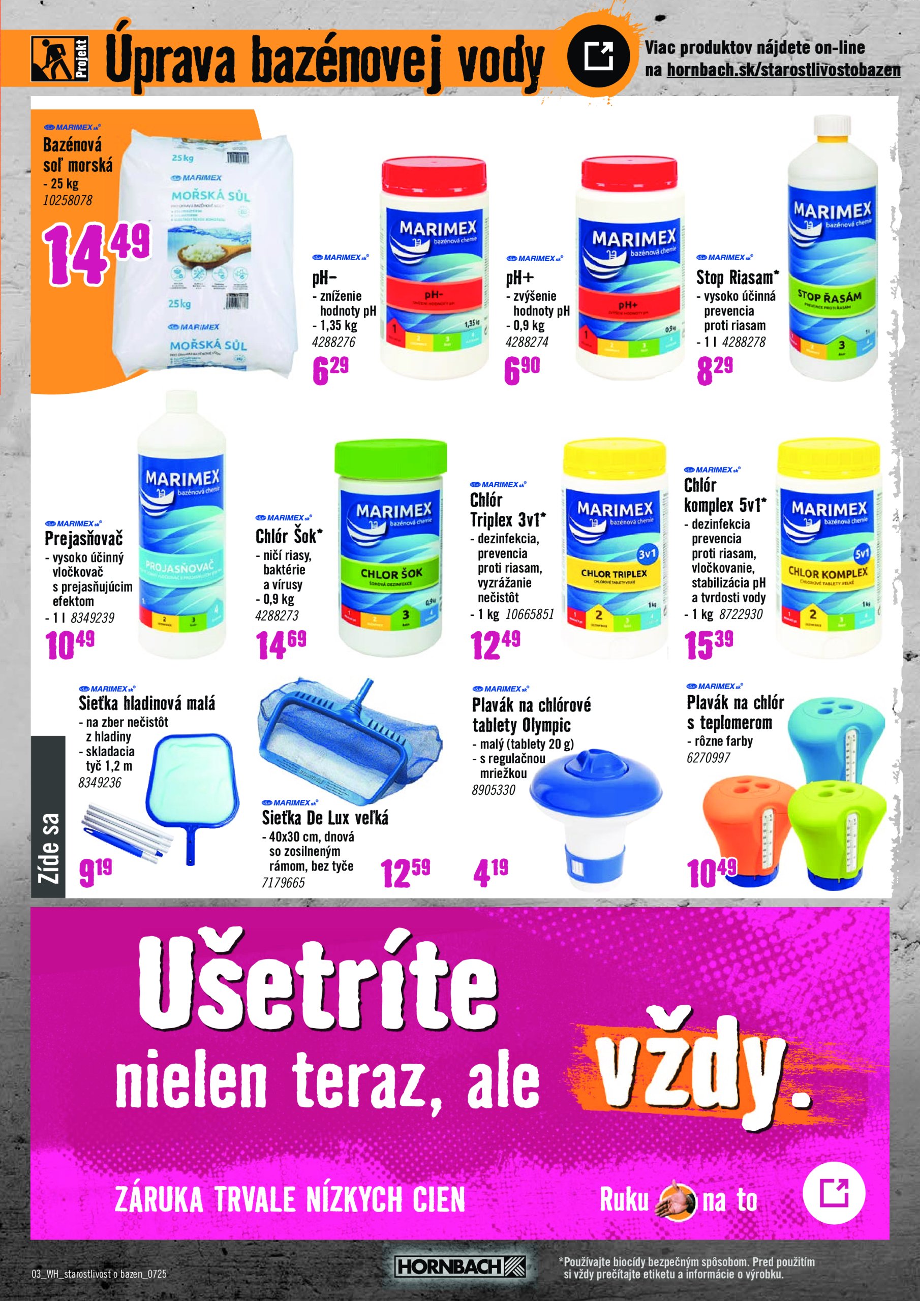 hornbach - Leták HORNBACH - Starostlivosť o bazén platný od 02.07. do 16.07. - page: 3
