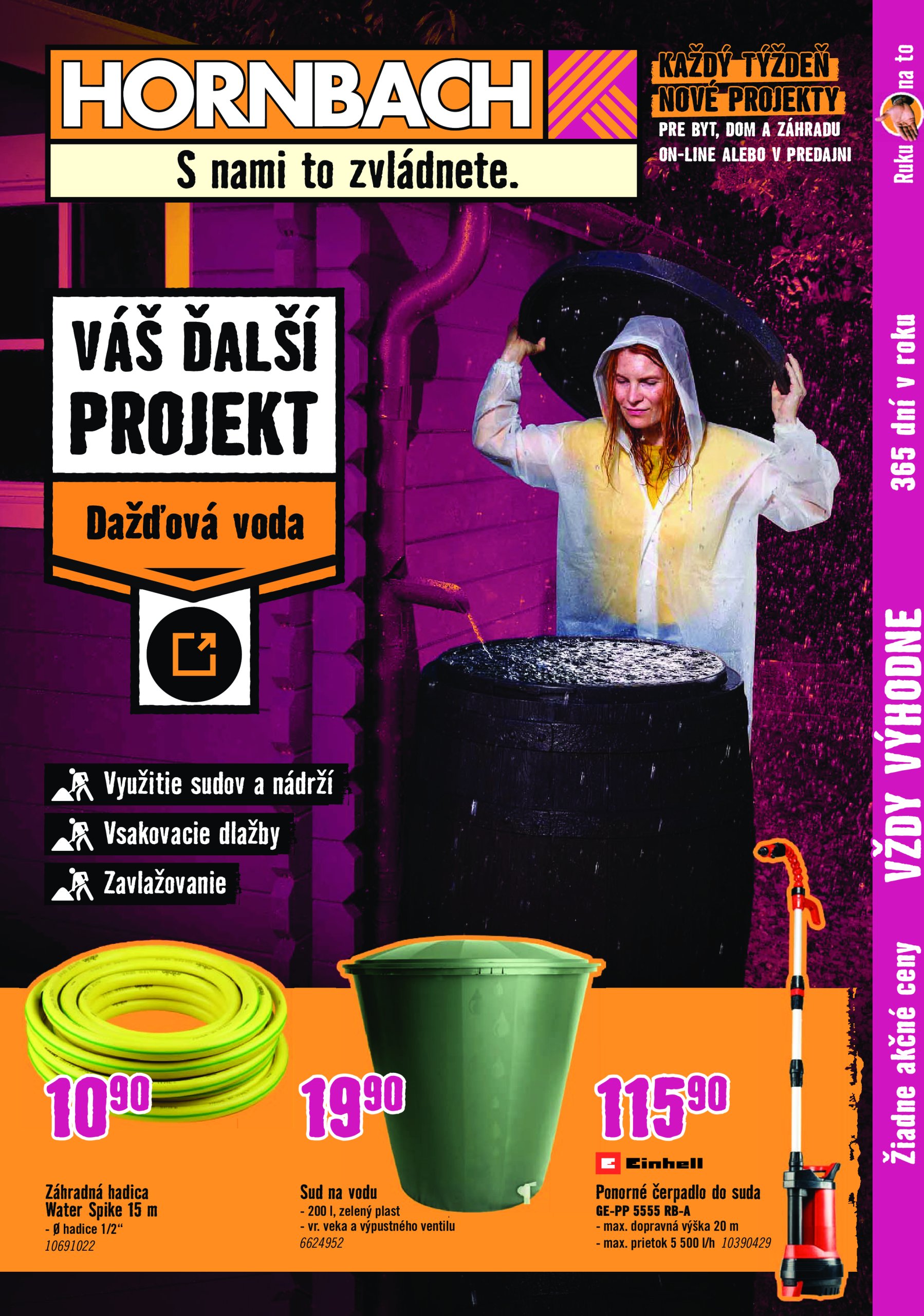 hornbach - Leták HORNBACH - Dažďová voda platný od 16.07. do 30.07.