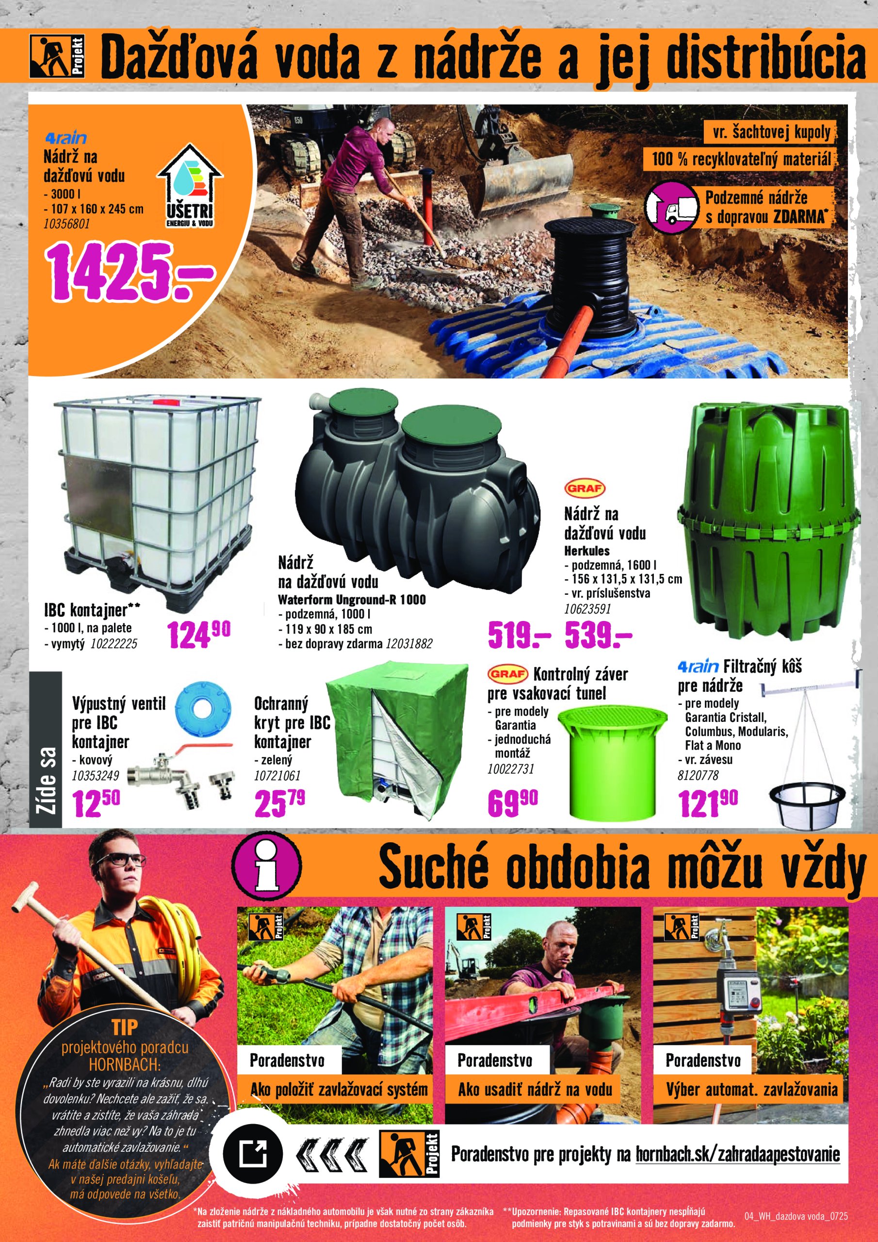hornbach - Leták HORNBACH - Dažďová voda platný od 16.07. do 30.07. - page: 4