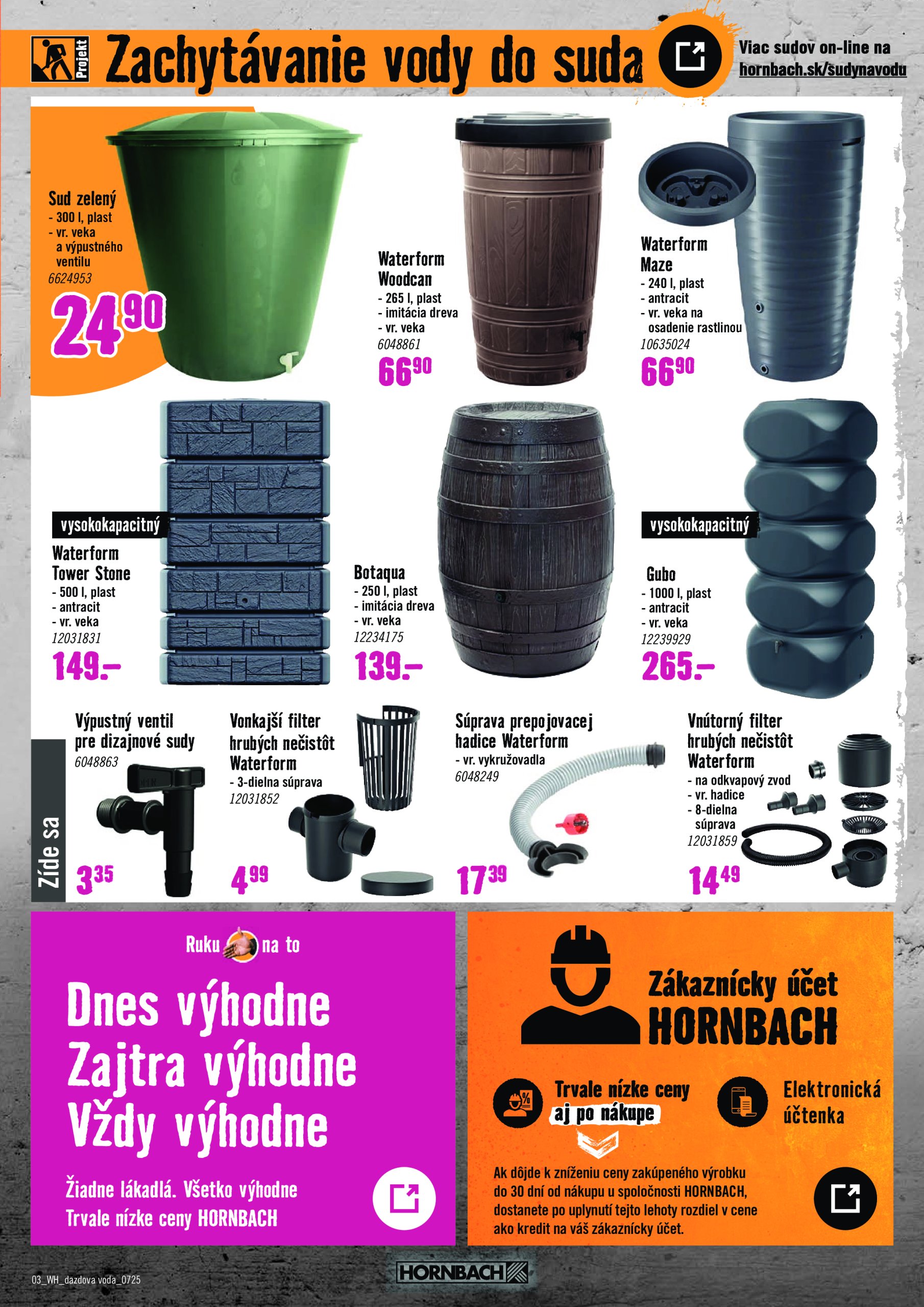 hornbach - Leták HORNBACH - Dažďová voda platný od 16.07. do 30.07. - page: 3