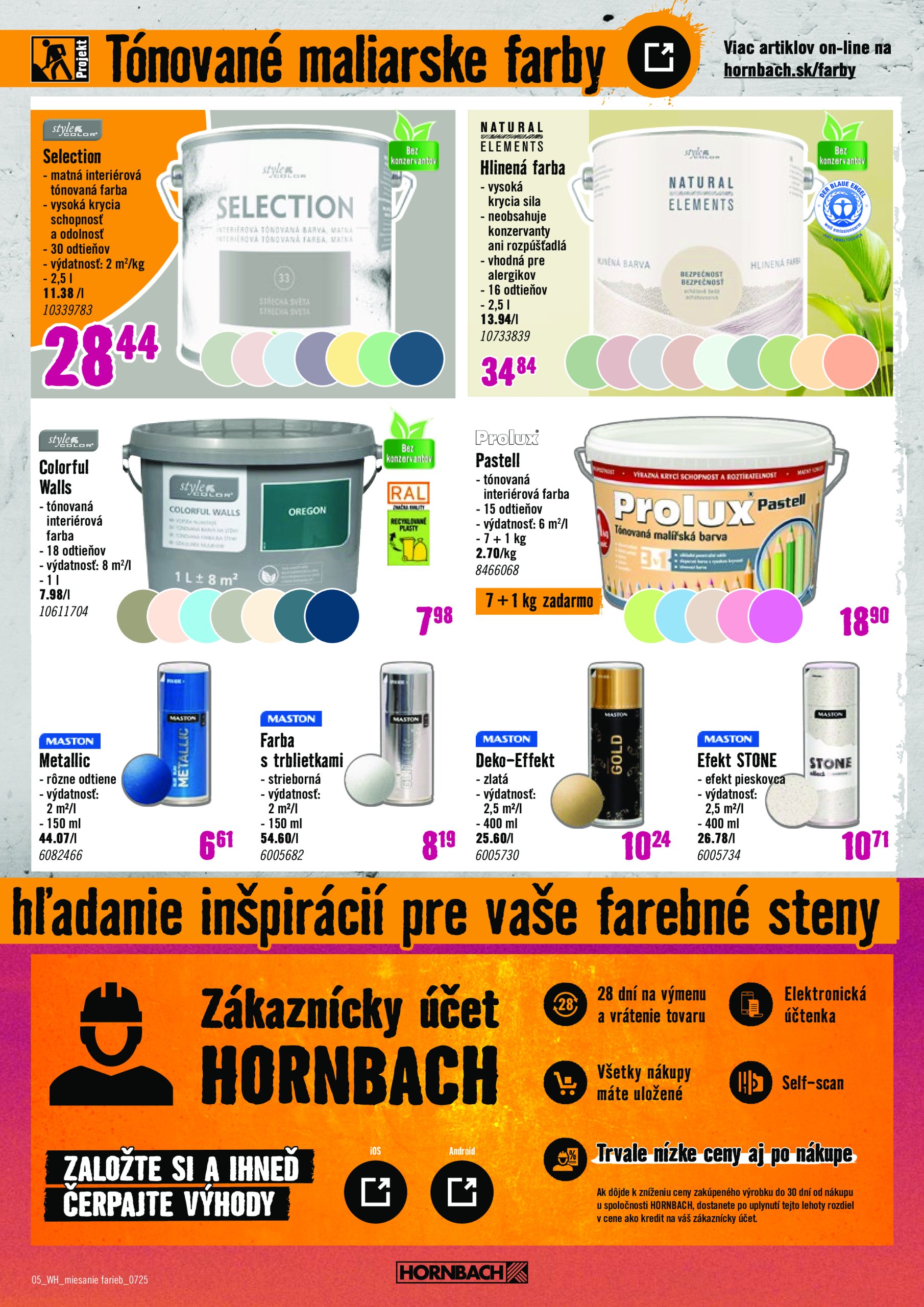 hornbach - Leták HORNBACH - Miešanie farieb platný od 23.07. do 06.08. - page: 5