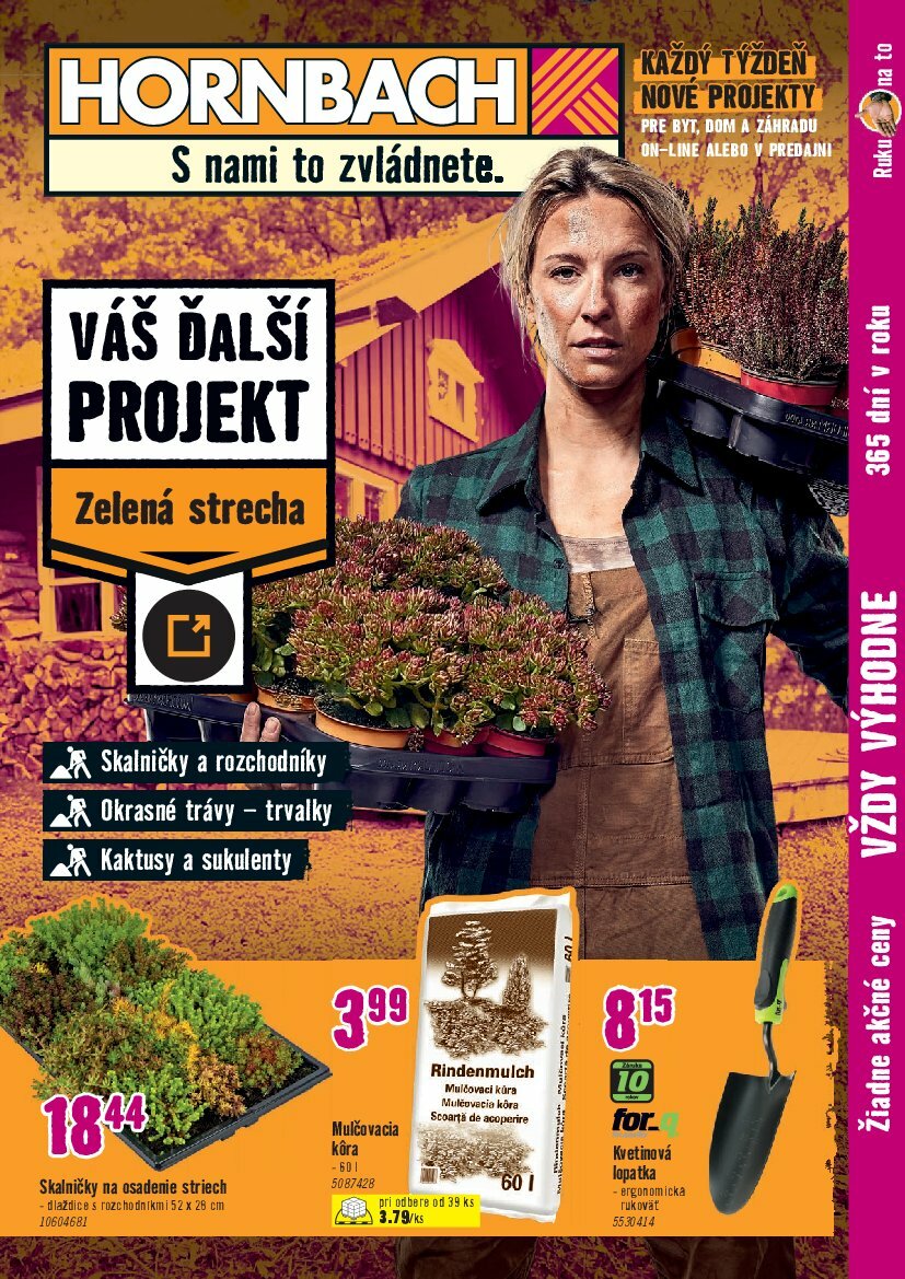 hornbach - Leták HORNBACH - Zelená strecha platný od 06.08. do 20.08.