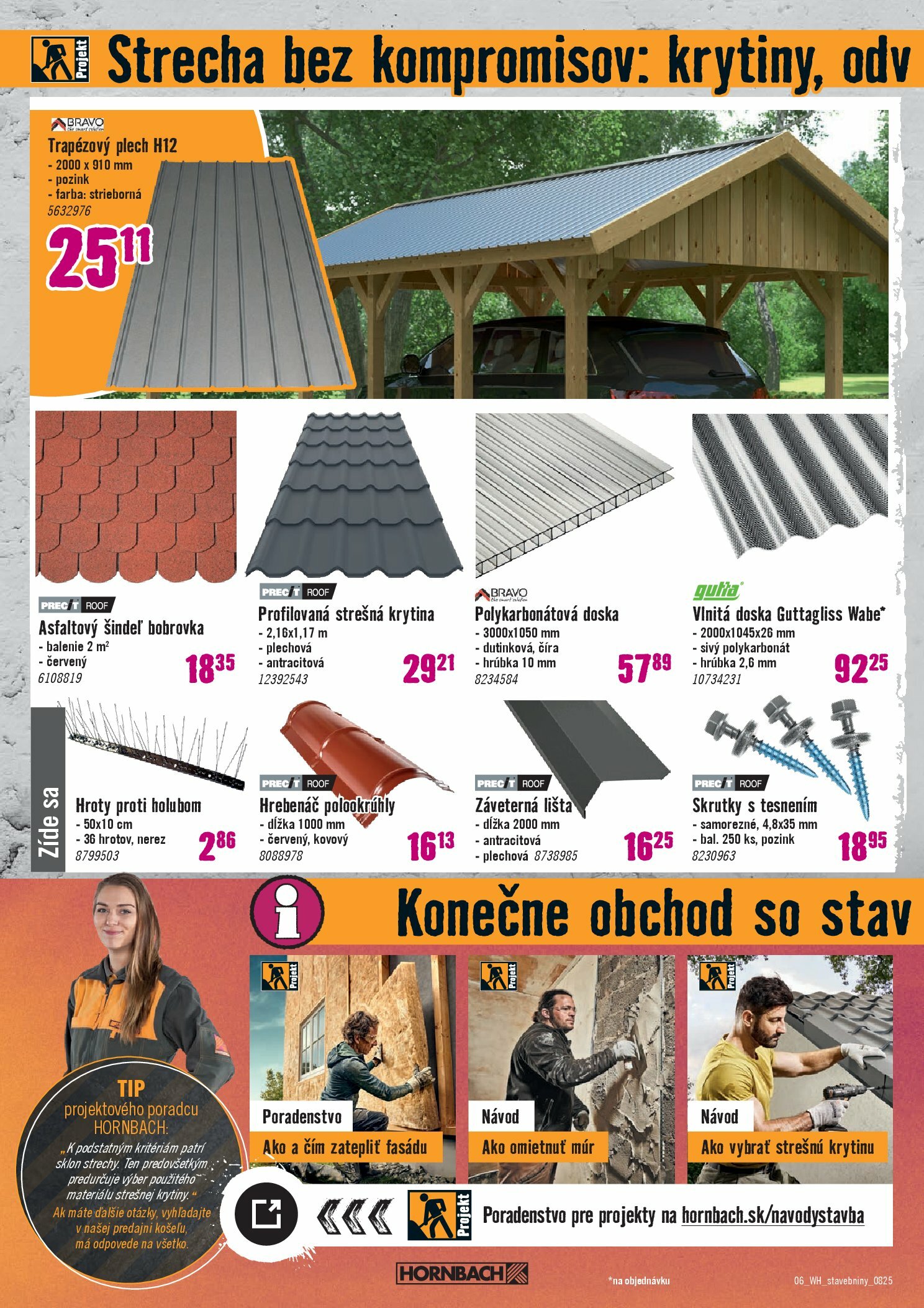 hornbach - Leták HORNBACH - Stavebniny platný od 20.08. do 03.09. - page: 6