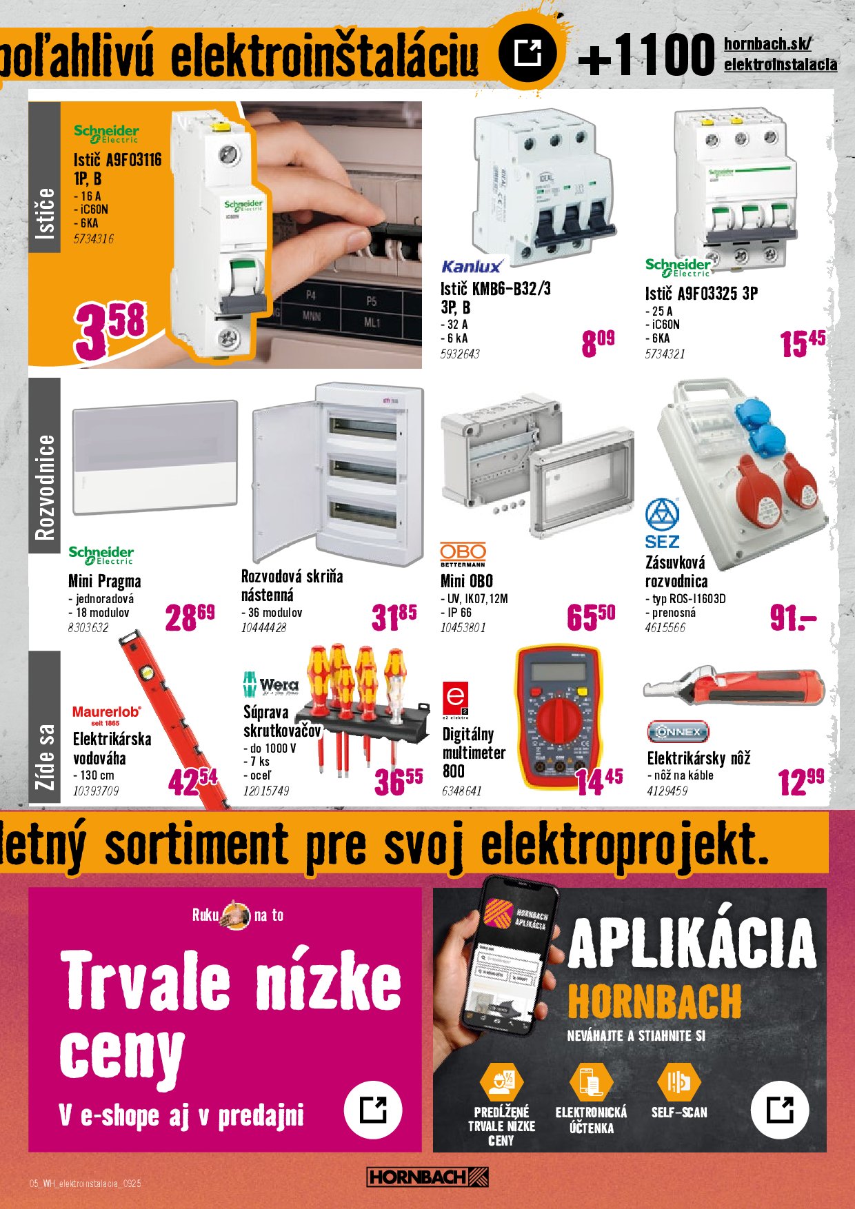 hornbach - Leták HORNBACH - Elektroinštalácia platný od 10.09. do 24.09. - page: 5