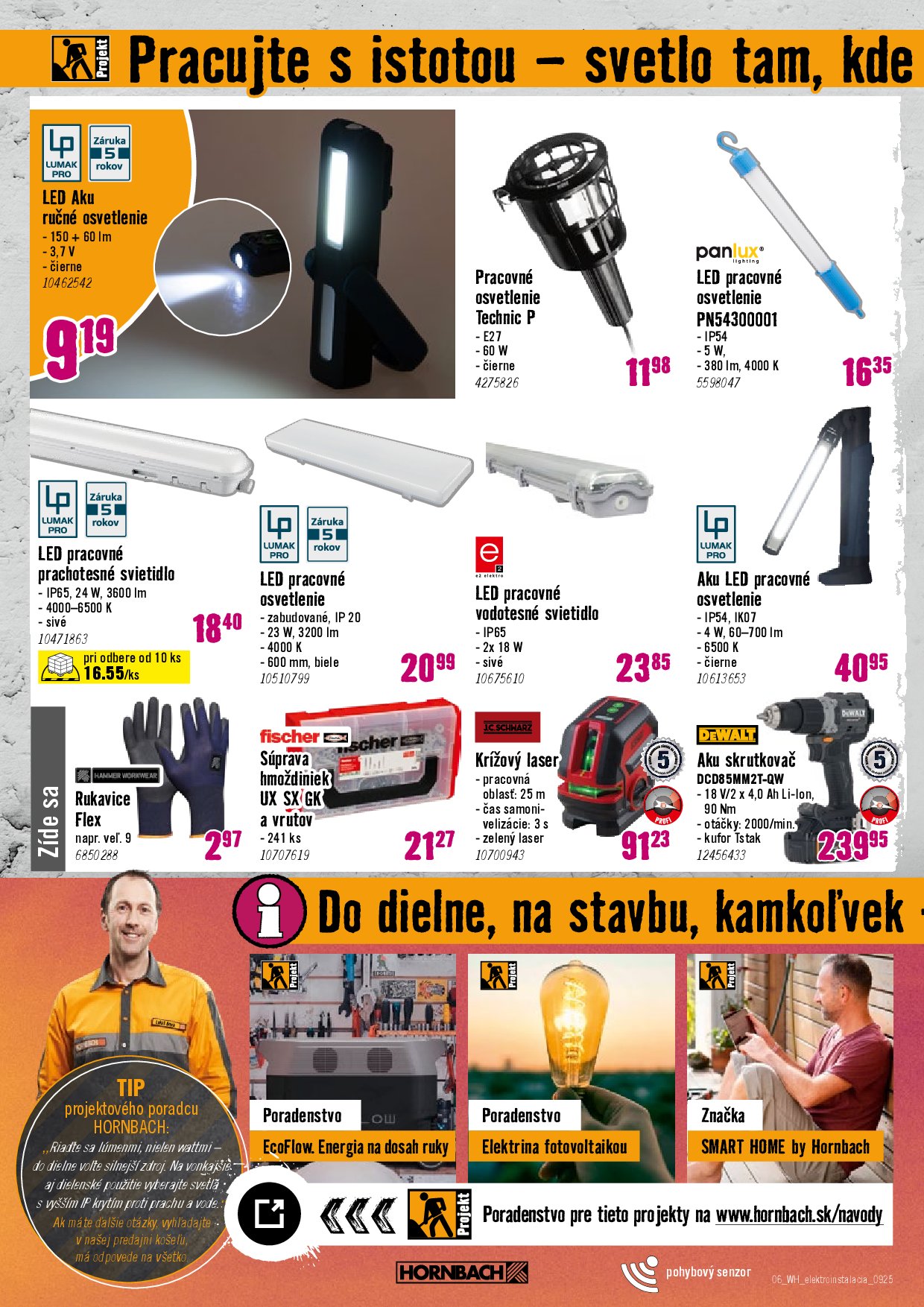 hornbach - Leták HORNBACH - Elektroinštalácia platný od 10.09. do 24.09. - page: 6