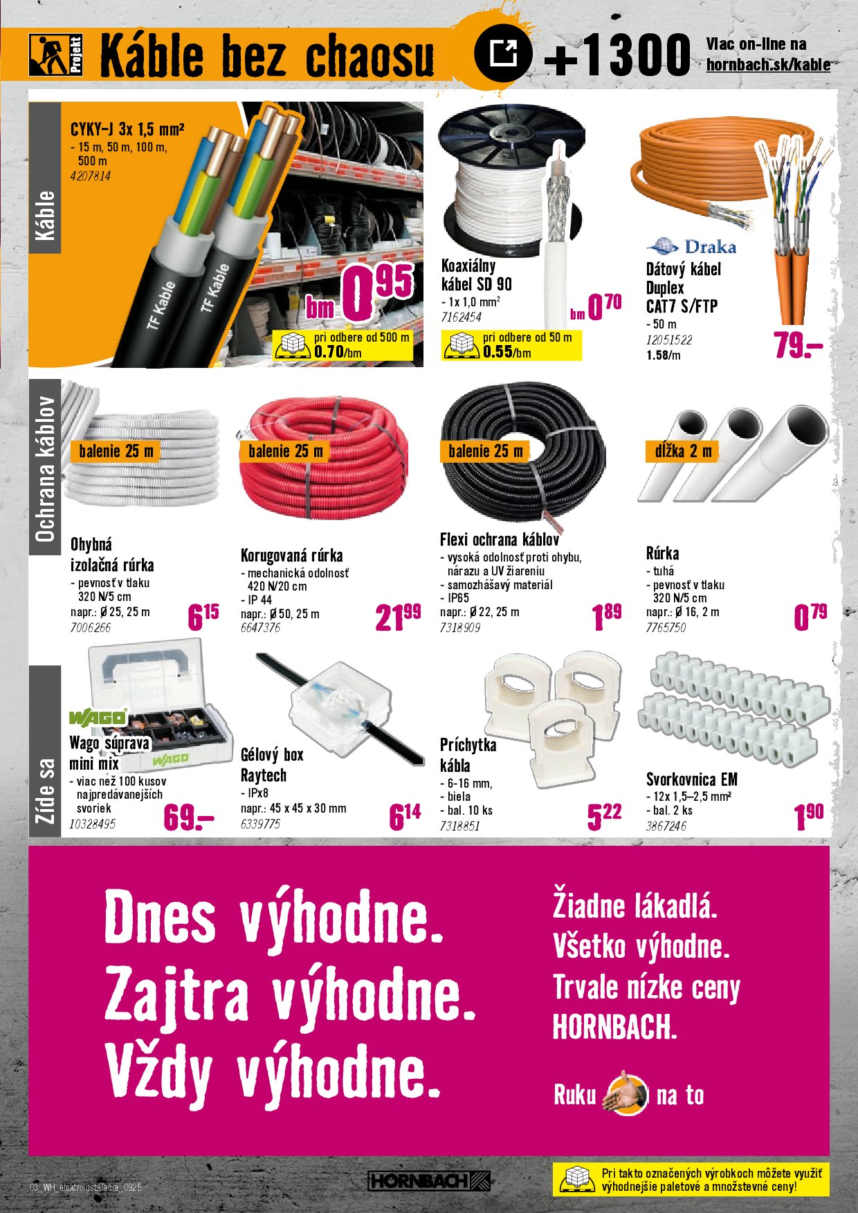 hornbach - Leták HORNBACH - Elektroinštalácia platný od 10.09. do 24.09. - page: 3