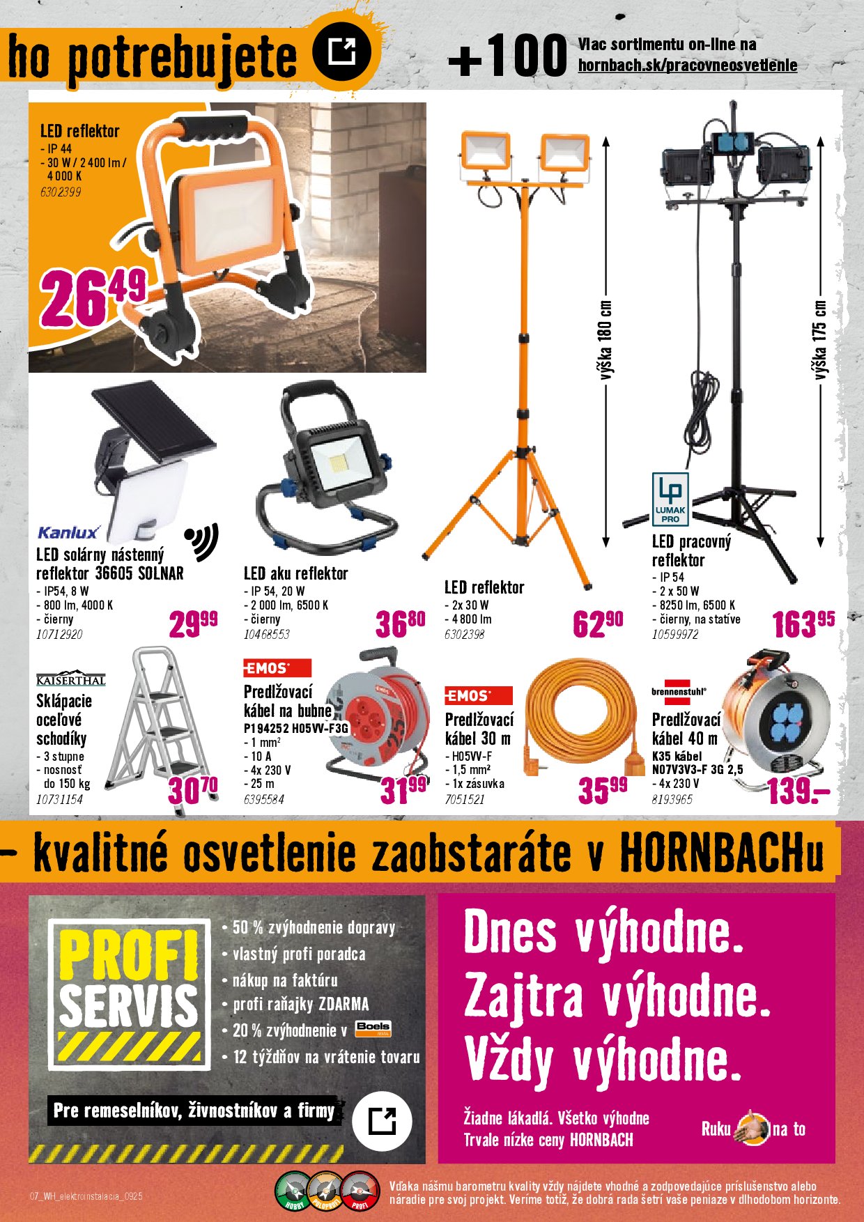 hornbach - Leták HORNBACH - Elektroinštalácia platný od 10.09. do 24.09. - page: 7