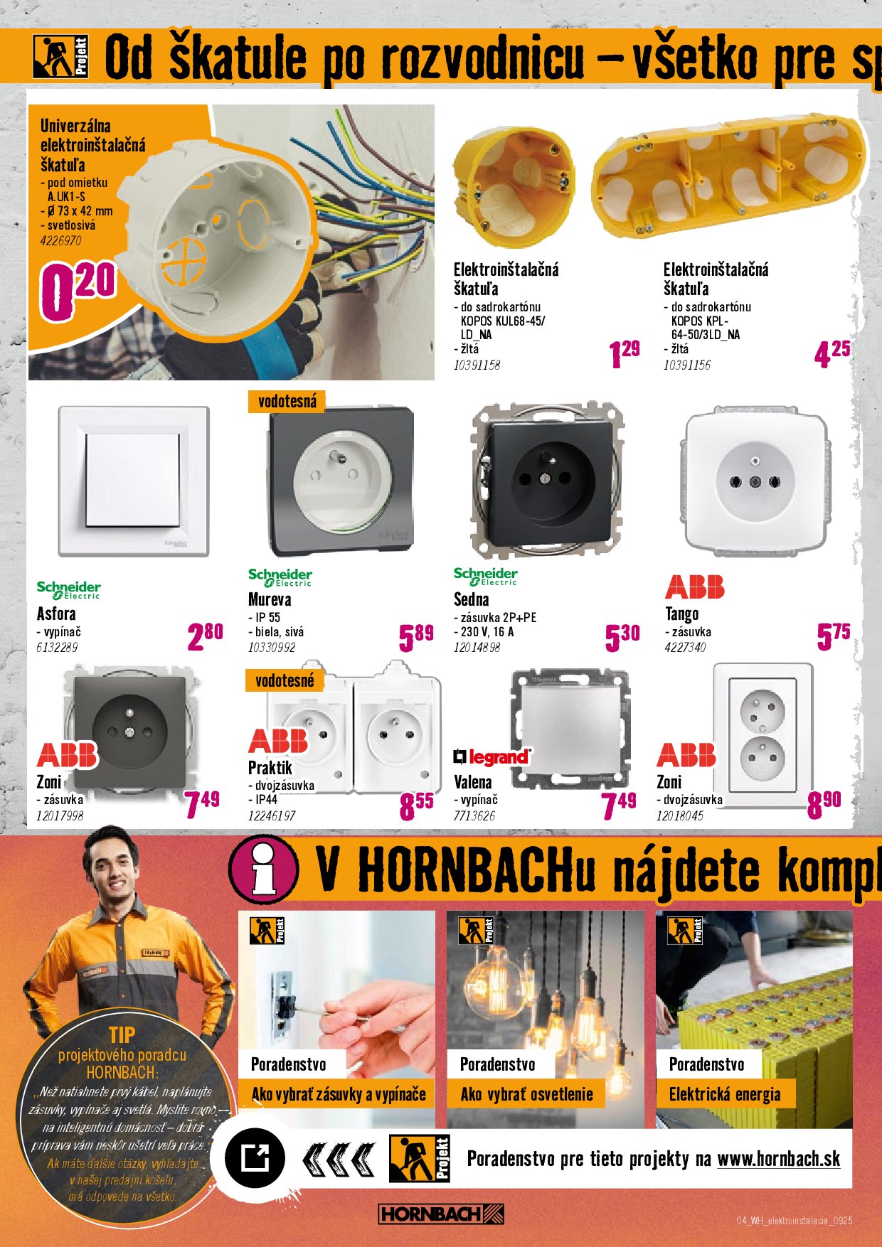 hornbach - Leták HORNBACH - Elektroinštalácia platný od 10.09. do 24.09. - page: 4