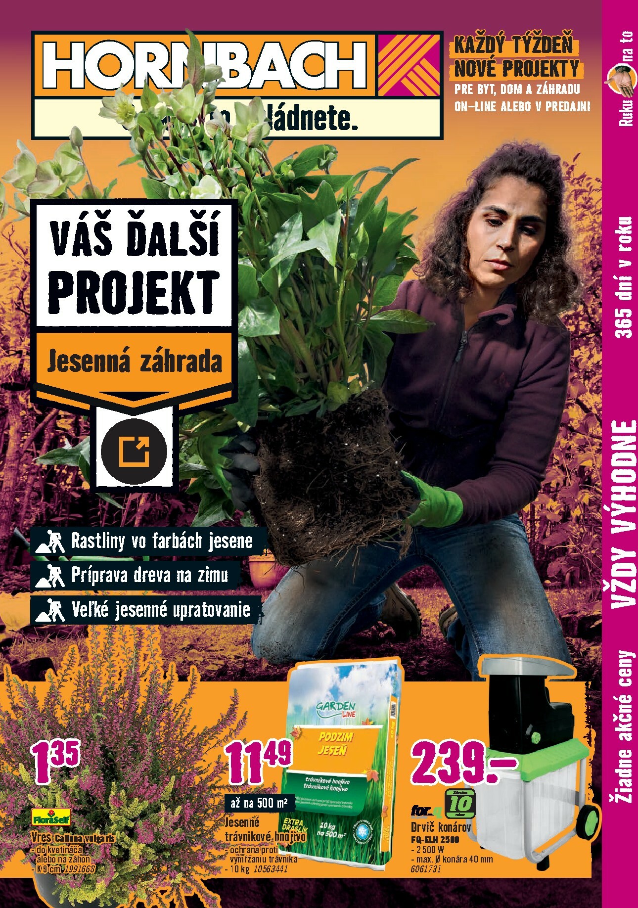 hornbach - Leták HORNBACH - Jesenná záhrada platný od 01.10. do 15.10. - page: 1