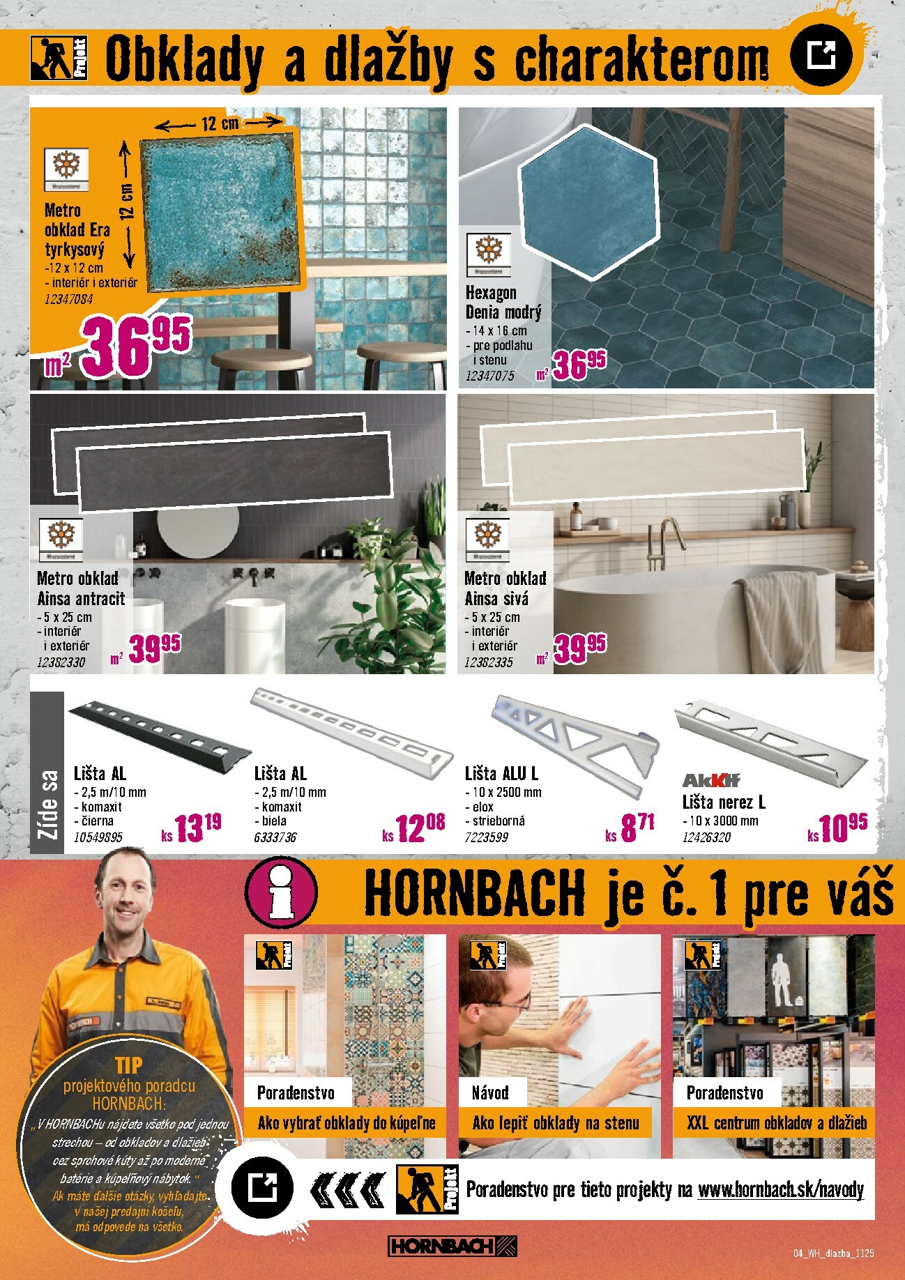 hornbach - Leták HORNBACH - Váš ďalší projekt - Obklady a dlažby platný od 19.11. do 03.12. - page: 4