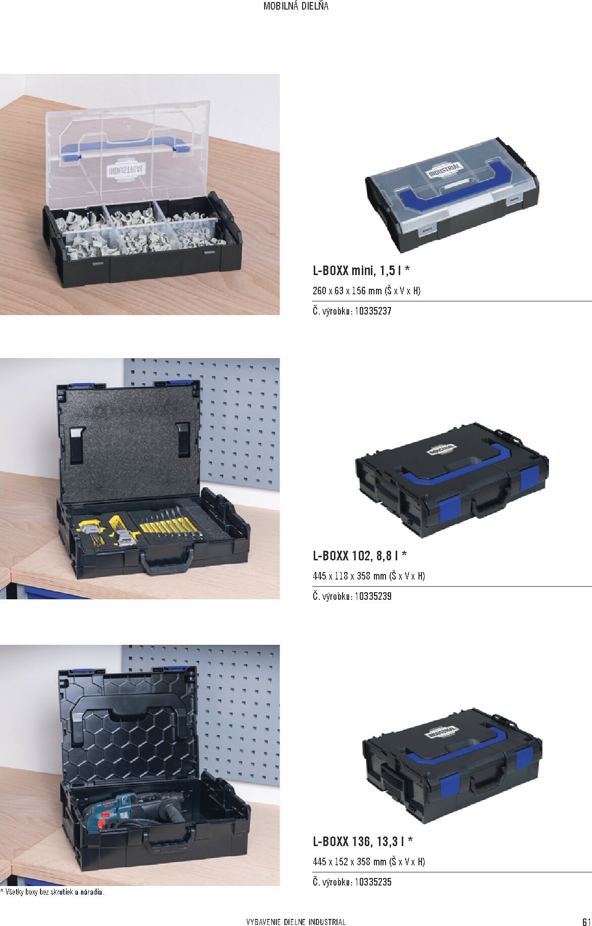 hornbach - Leták HORNBACH - INDUSTRIAL - Systém vybavenia dielne platný od 01.11. do 30.09. - page: 61