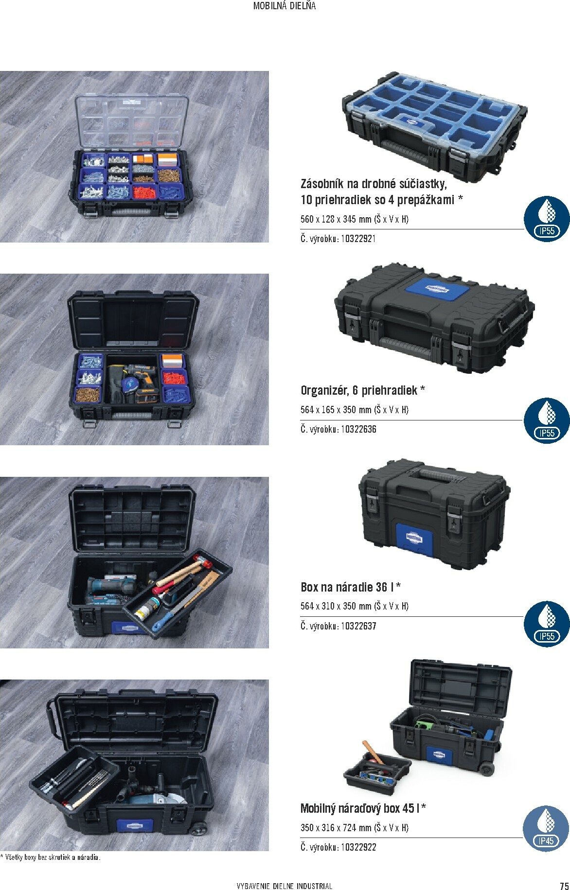 hornbach - Leták HORNBACH - INDUSTRIAL - Systém vybavenia dielne platný od 01.11. do 30.09. - page: 75