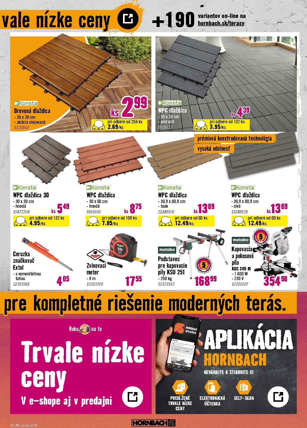 hornbach - Leták HORNBACH - Terasa platný od 11.03.2026 do 25.03.2026 - page: 5