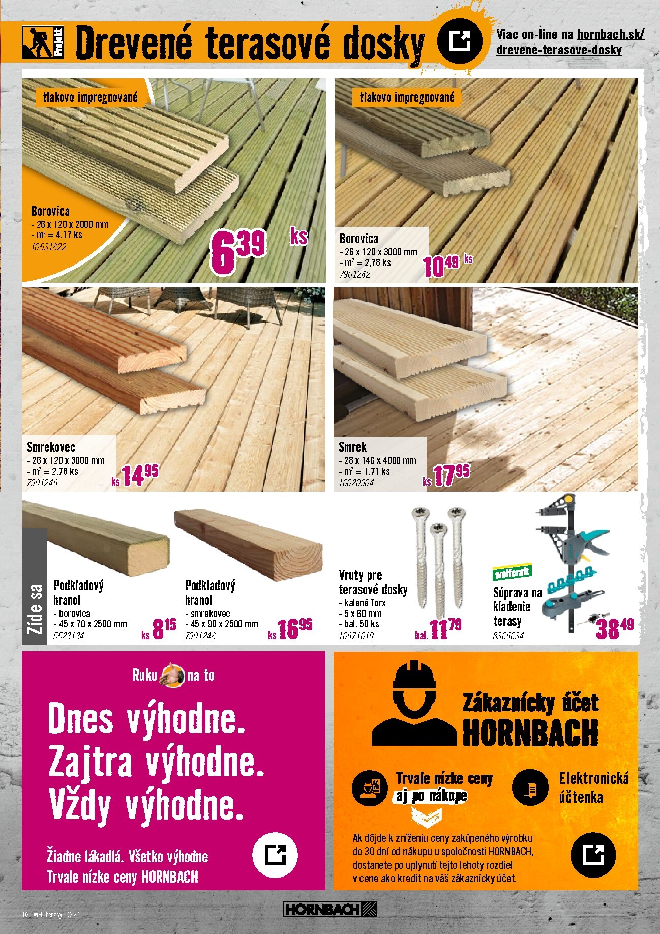 hornbach - Leták HORNBACH - Terasa platný od 11.03.2026 do 25.03.2026 - page: 3