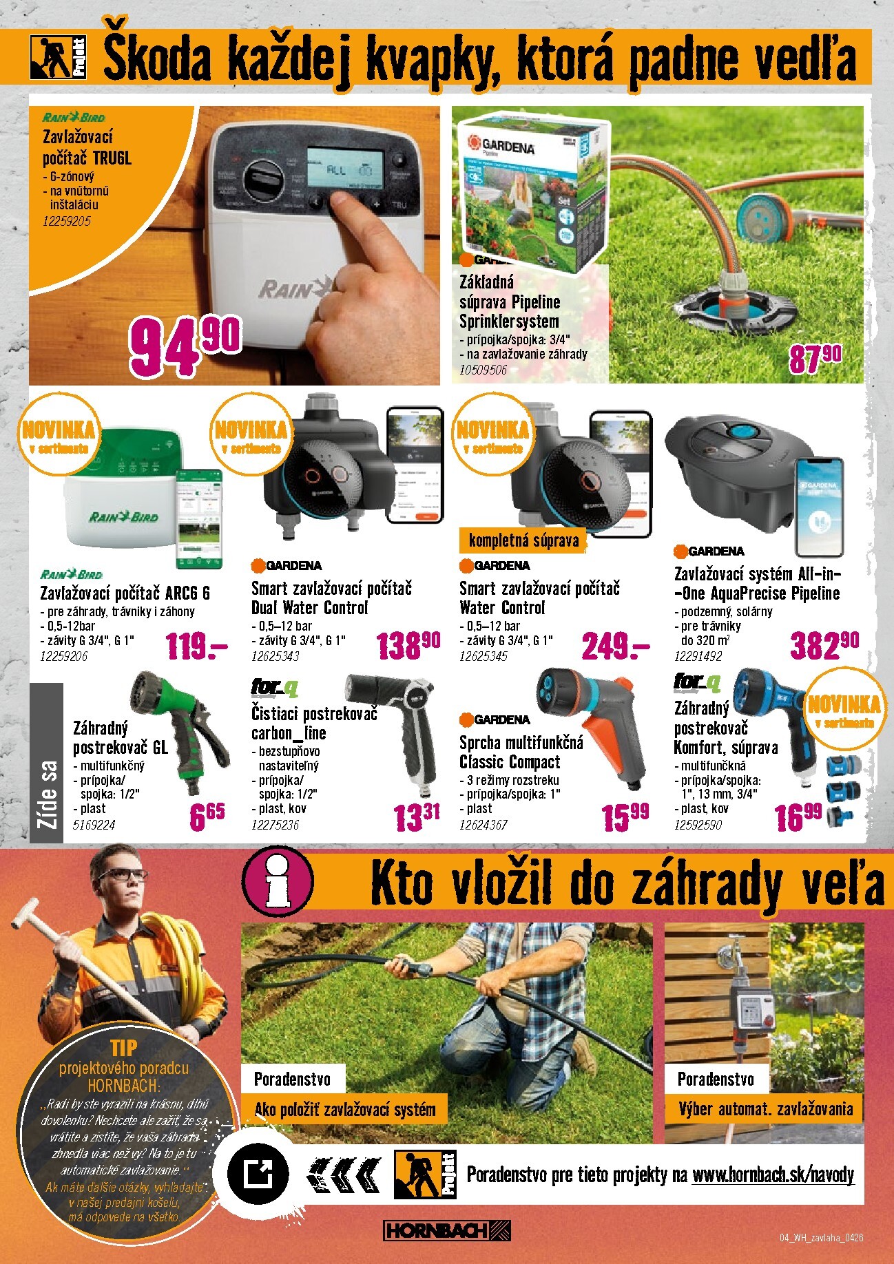 hornbach - Aktuálny leták HORNBACH - Zavlažovanie platný od stredy, 08.04.2026 do stredy, 22.04.2026 - page: 4