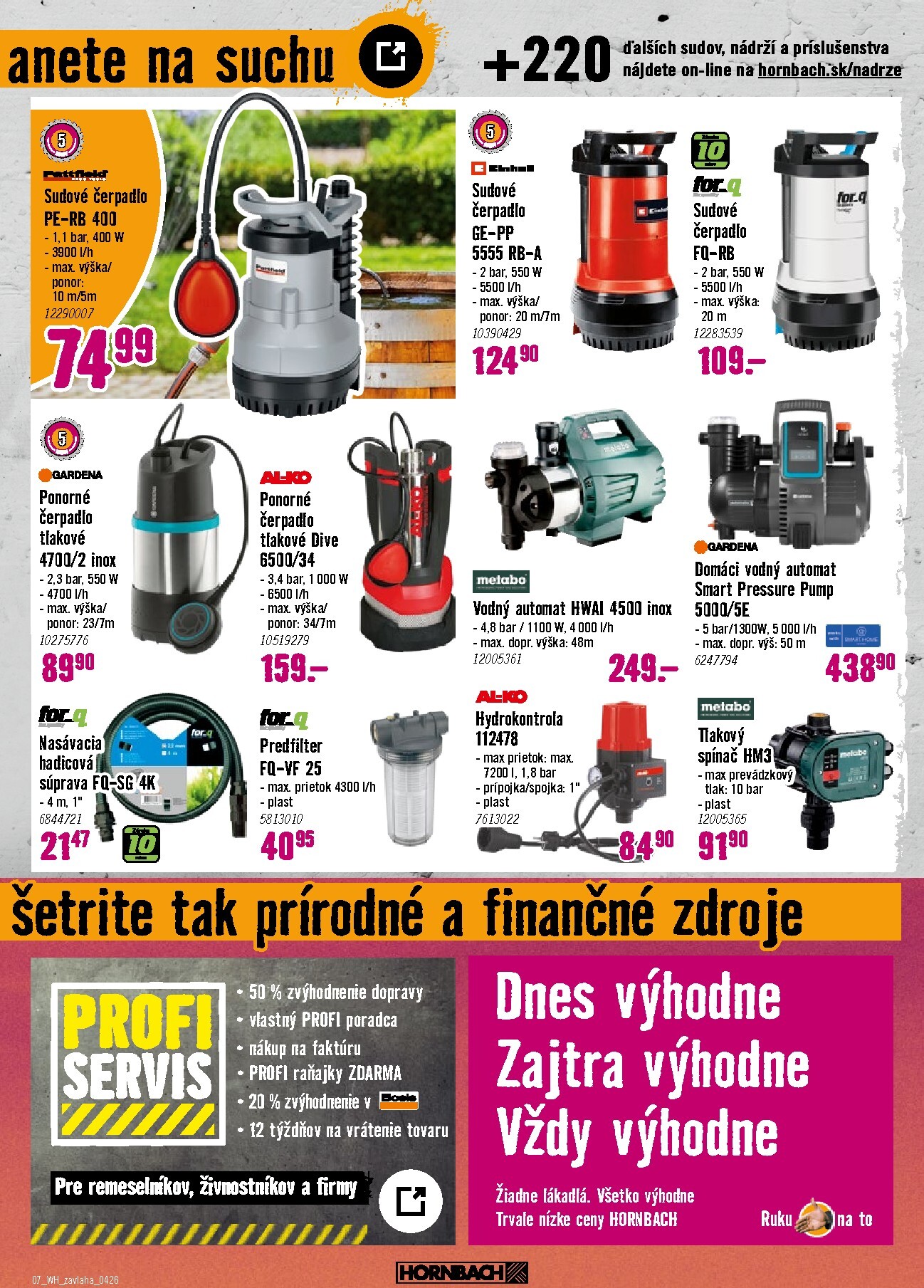 hornbach - Aktuálny leták HORNBACH - Zavlažovanie platný od stredy, 08.04.2026 do stredy, 22.04.2026 - page: 7