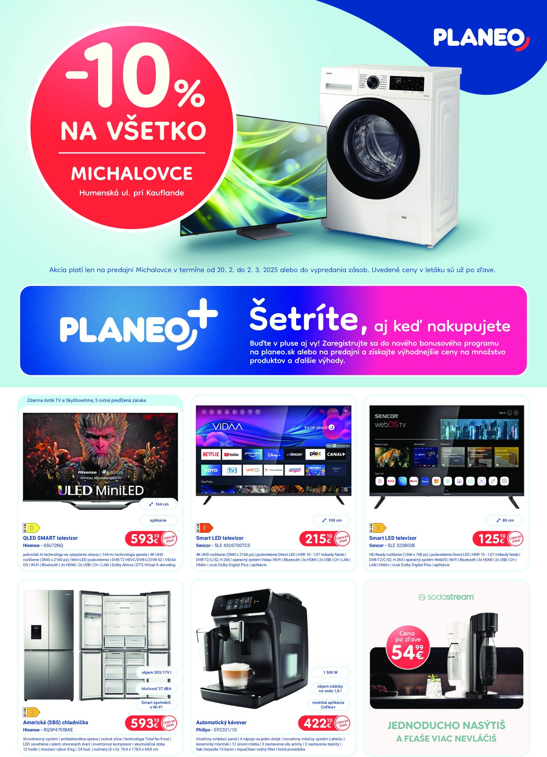 planeo-elektro - Planeo elektro - Michalovce leták platný od 20.02. - 02.03. - page: 1