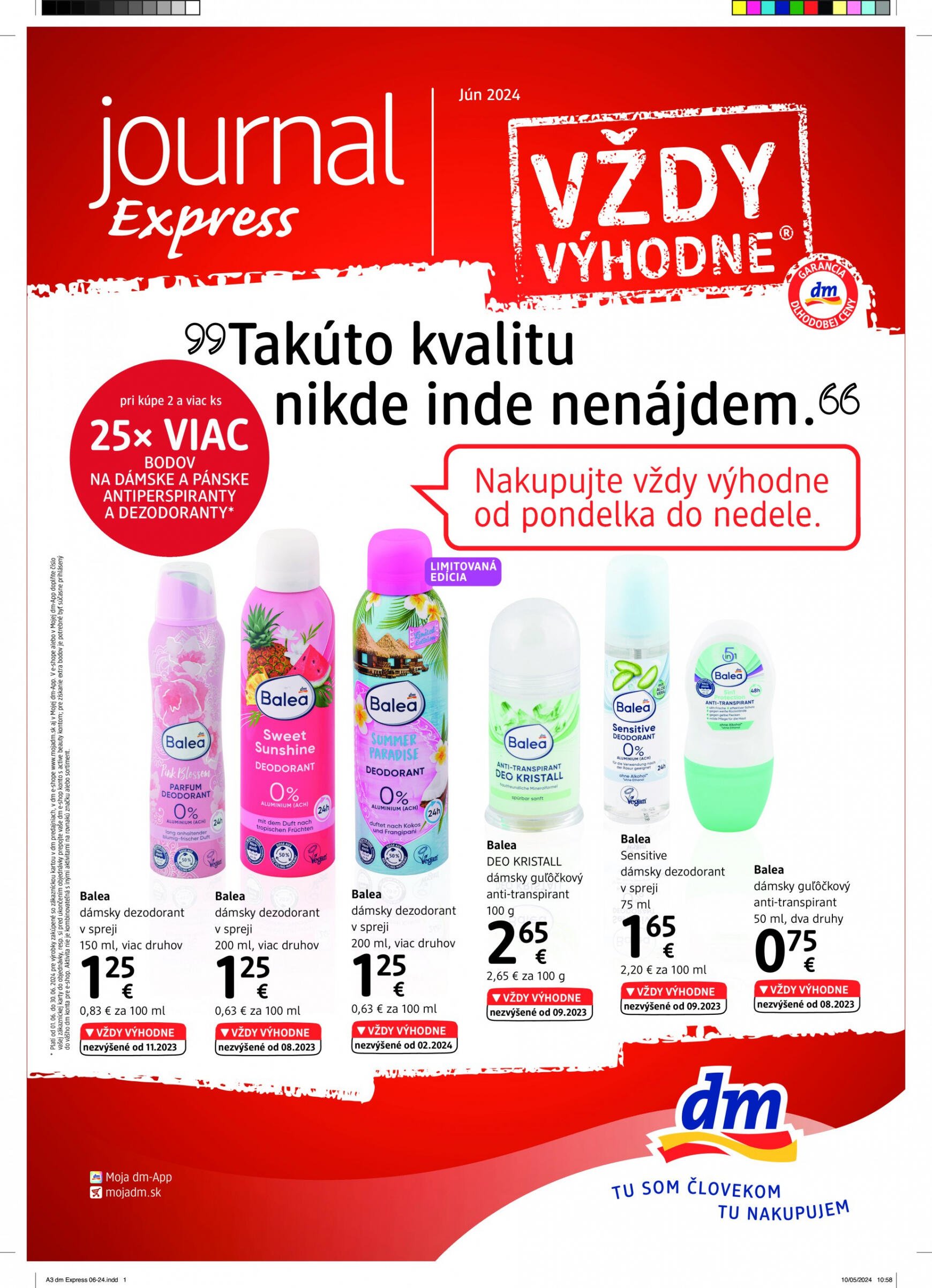 dm-drogerie - dm drogerie - Journal a active beauty leták platný od 16.06. - 30.06.